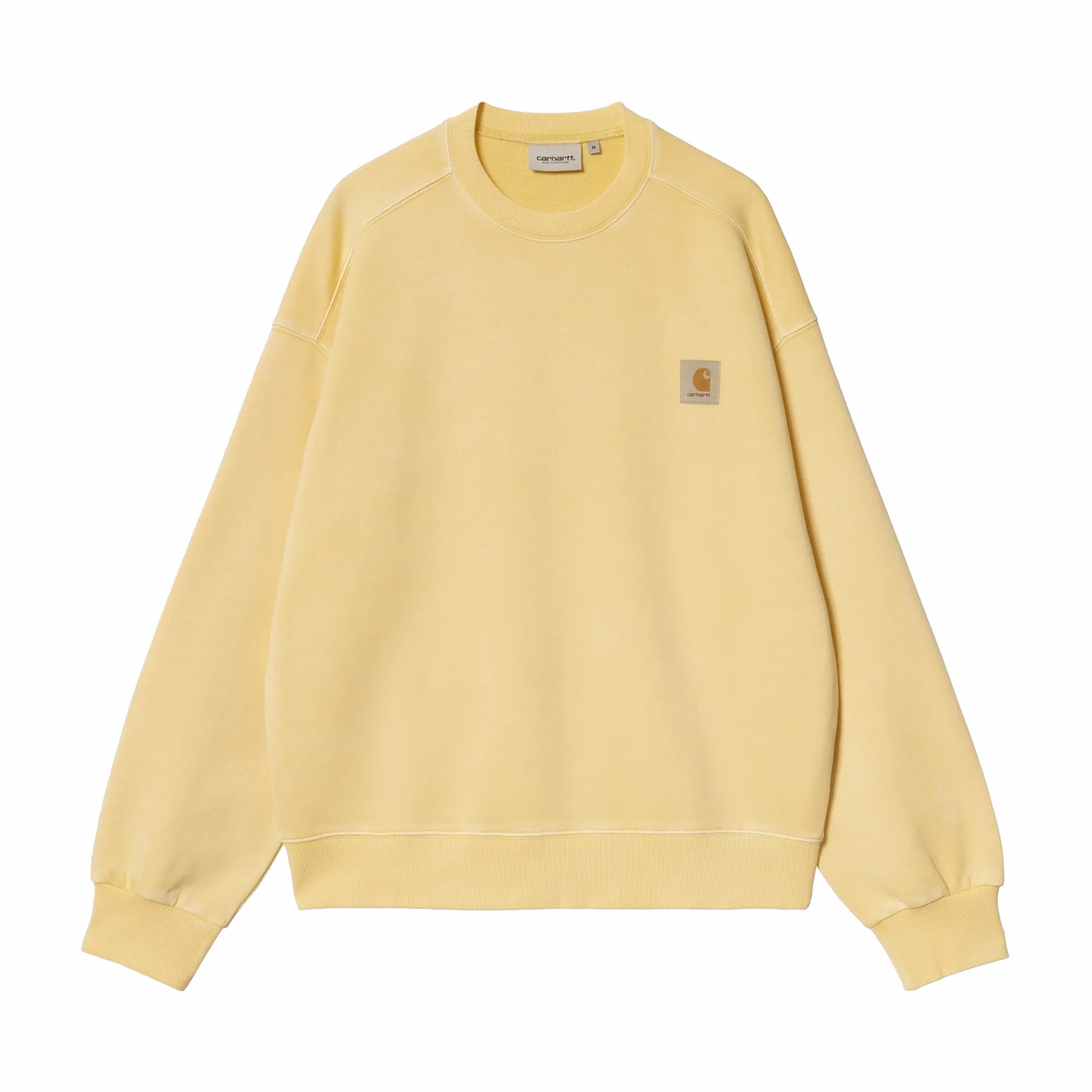 Carhartt WIP Nelson Dyed Crewneck Sweatshirt - Air Yellow