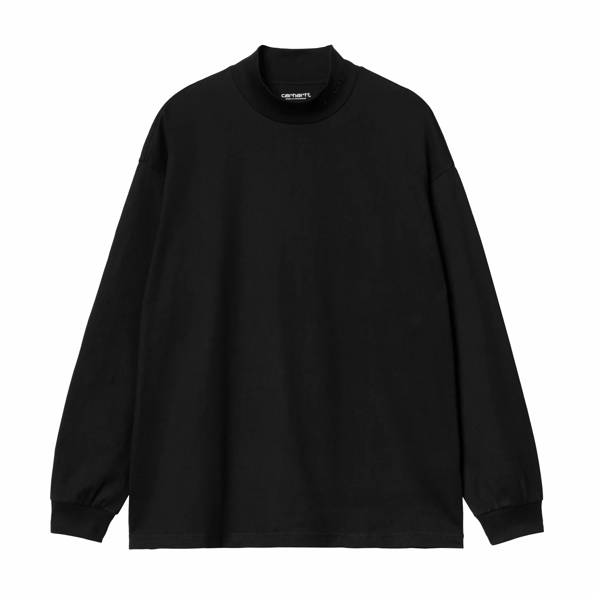 Carhartt WIP Mockneck Long Sleeve Tee - Black