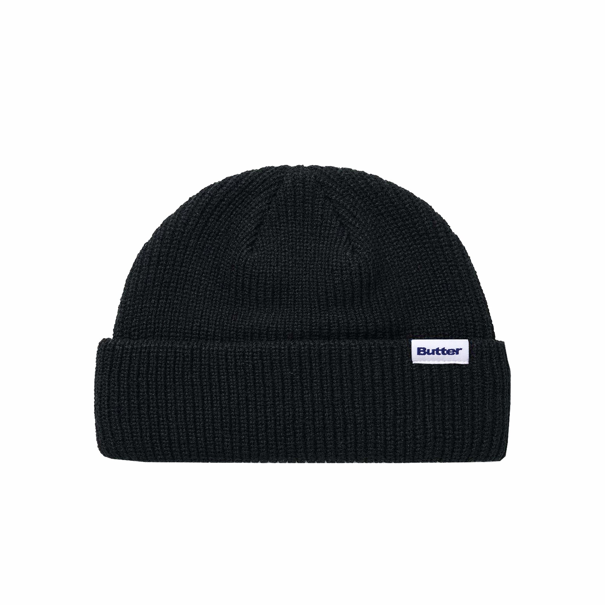Butter Goods Black Wharfie Knit Beanie