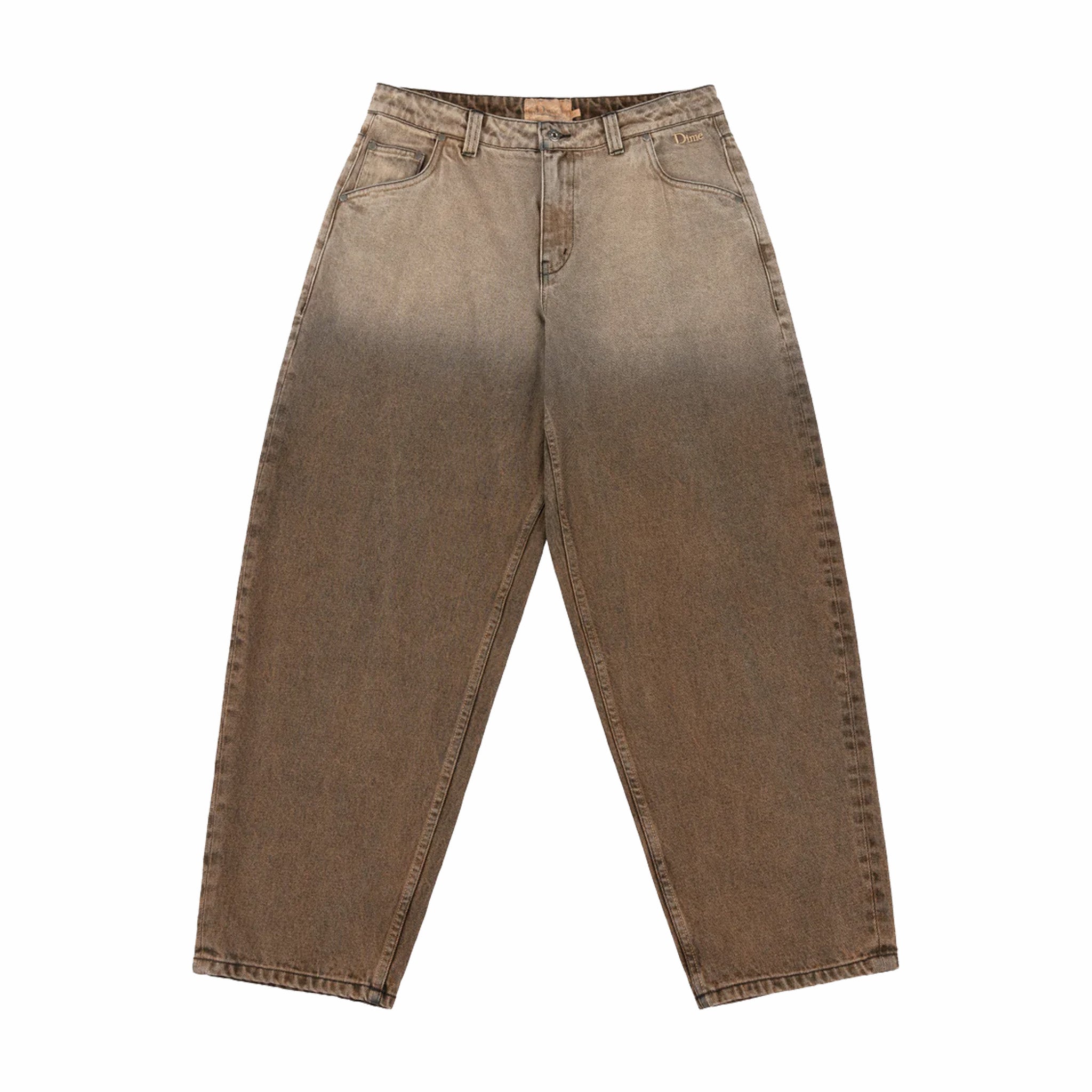 Dime Classic Baggy Jeans in Sandblasted Brown