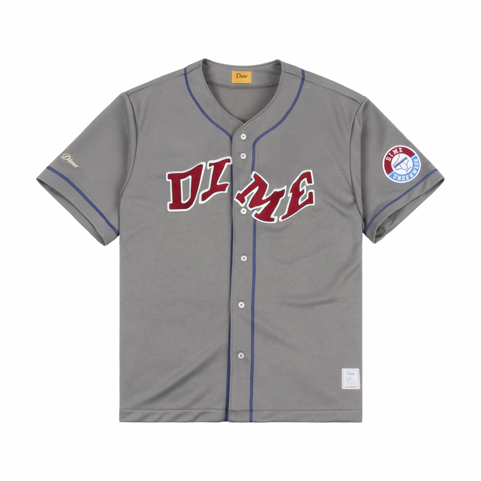 Grey Dime League Basketball Jersey
