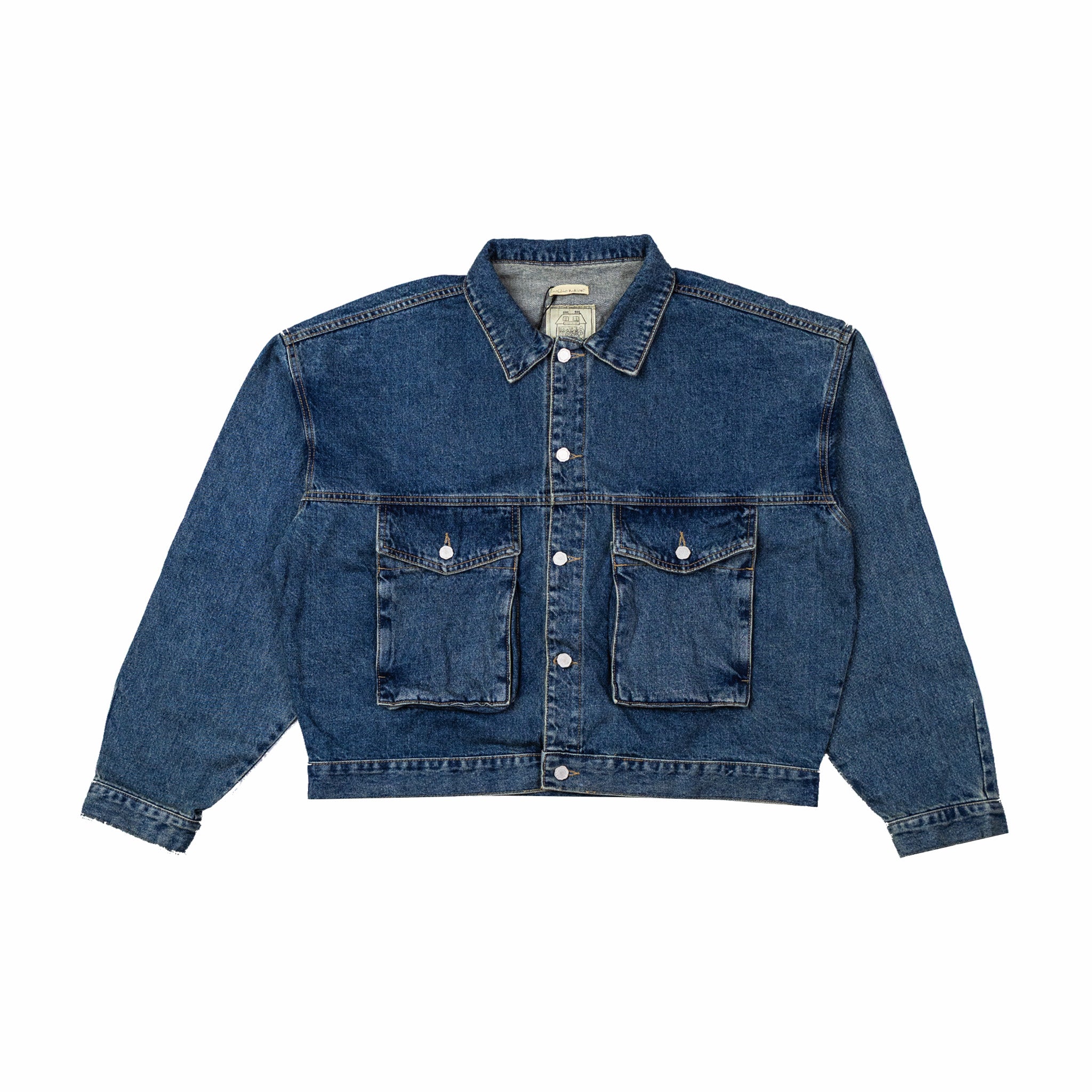 Estudio Niksen Blue Washed Denim Trucker Jacket