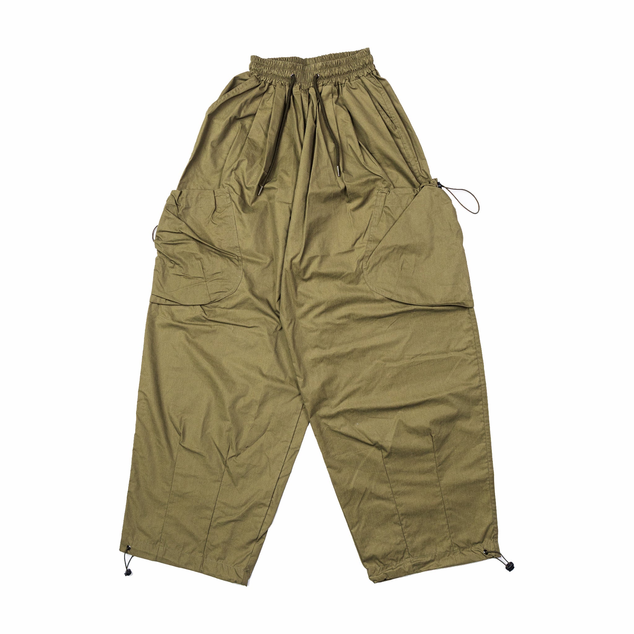 Bungee-Strap Cargo Pants by Estudio Niksen - Khaki