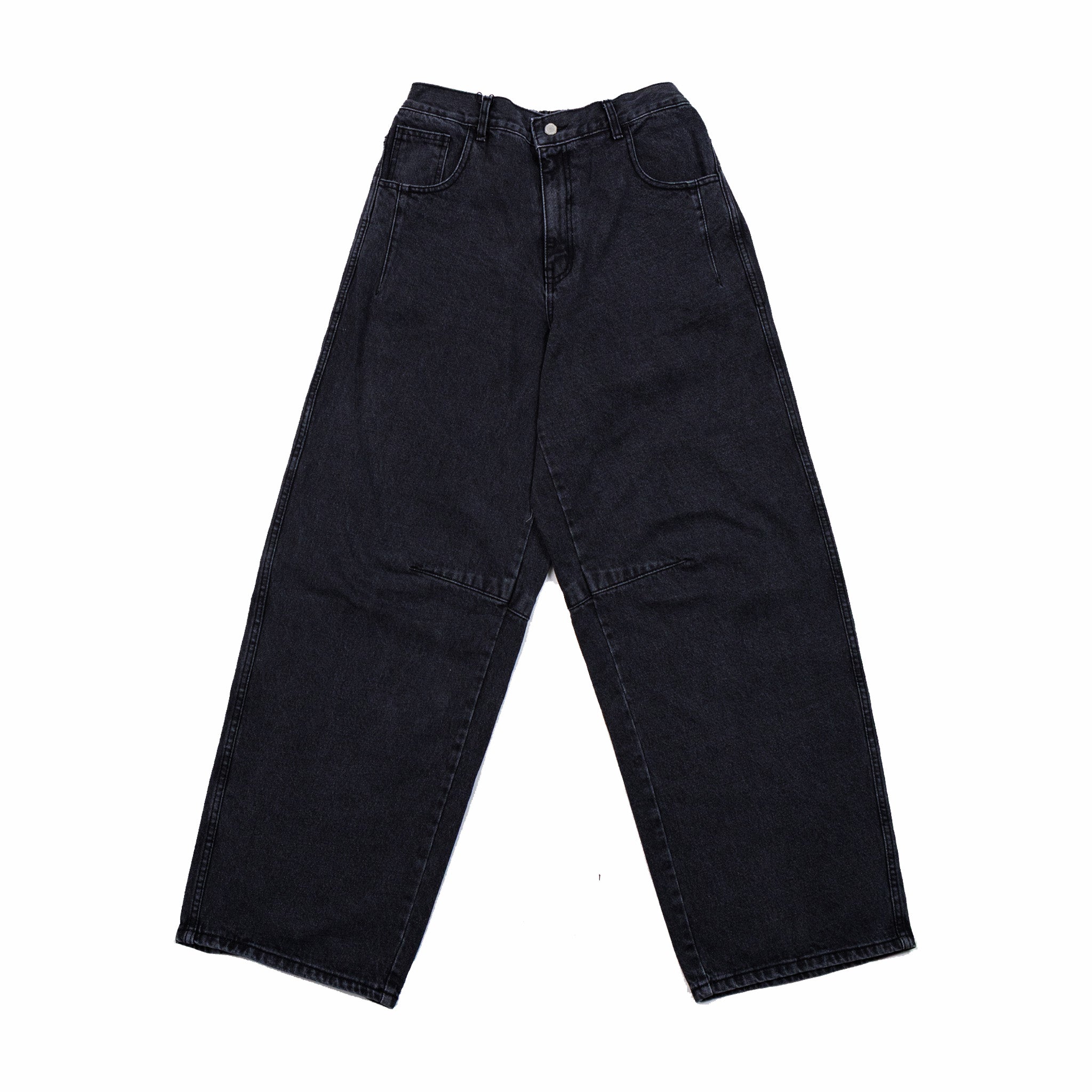 Black Half-Dart Maxi Jeans by Estudio Niksen