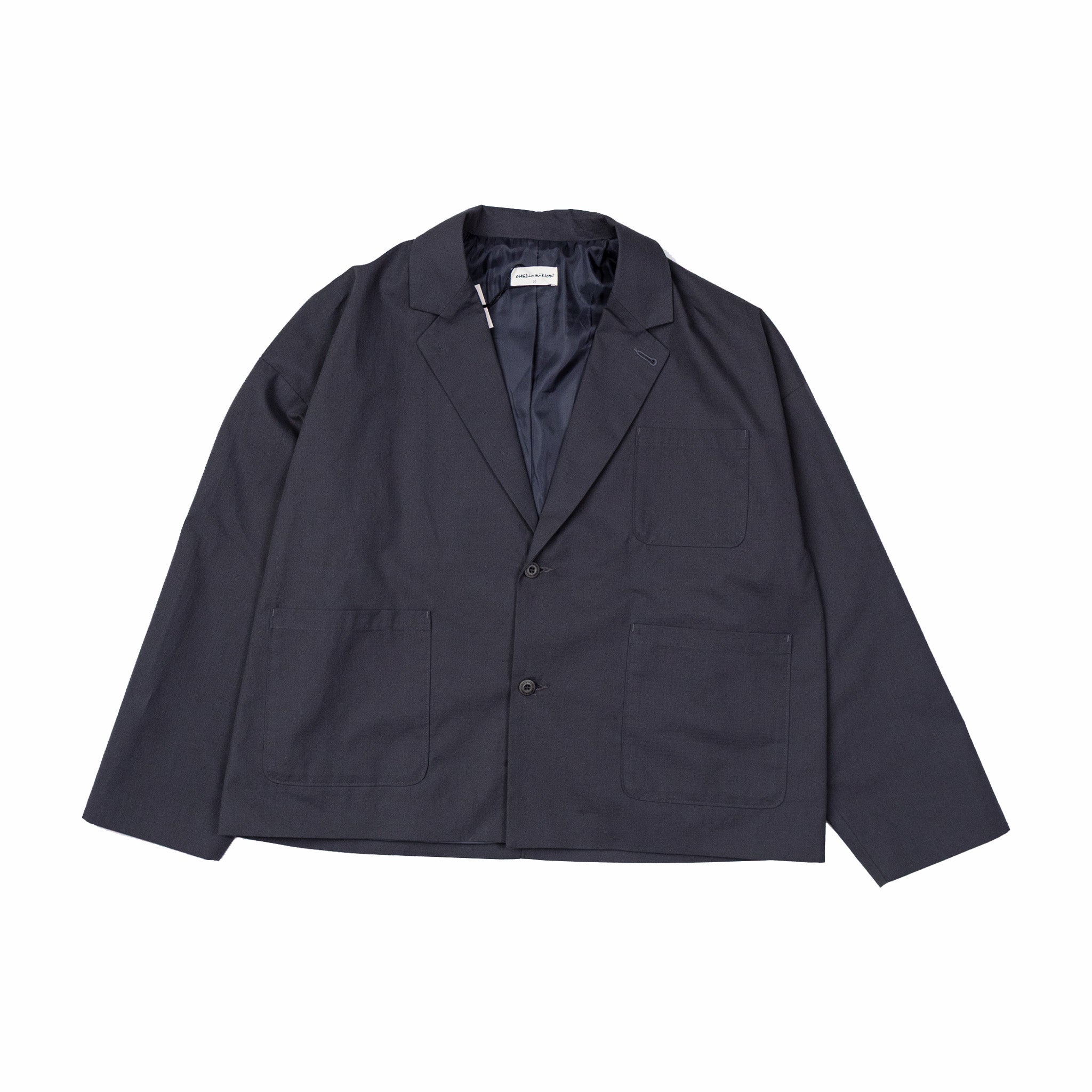 Charcoal Ripstop Workers Blazer by Estudio Niksen