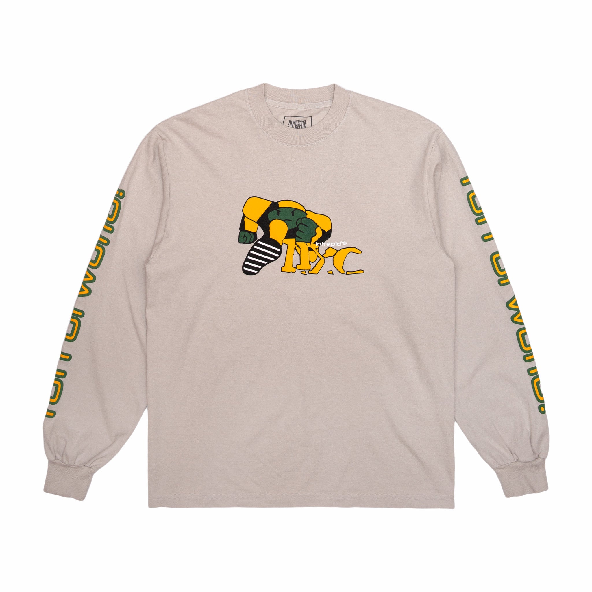 Intrepid New York Long Sleeve Run Tee - Sand