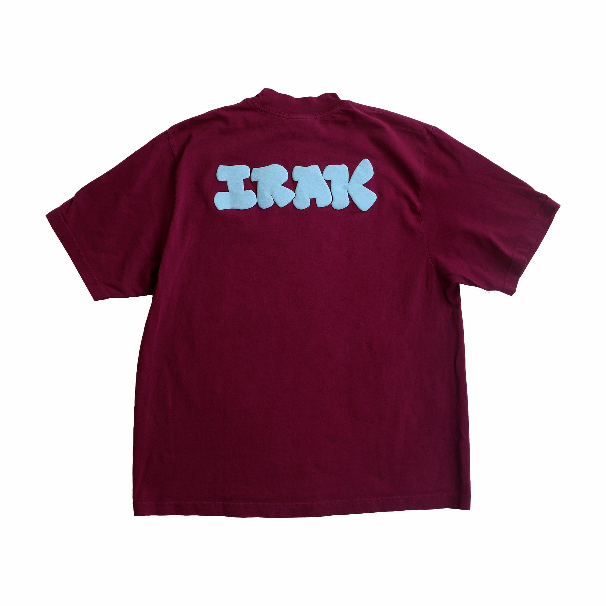 IRAK Ruby Mock Neck Puff Sleeve Tee