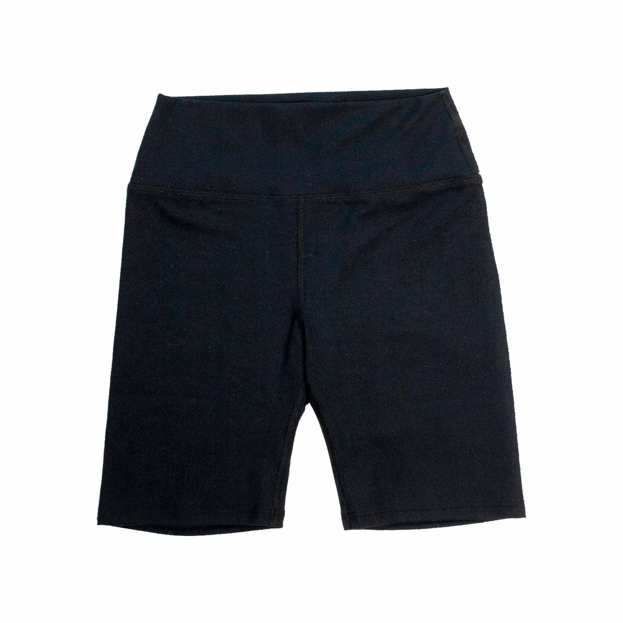 Joah Brown Sueded Biker Shorts in Onyx