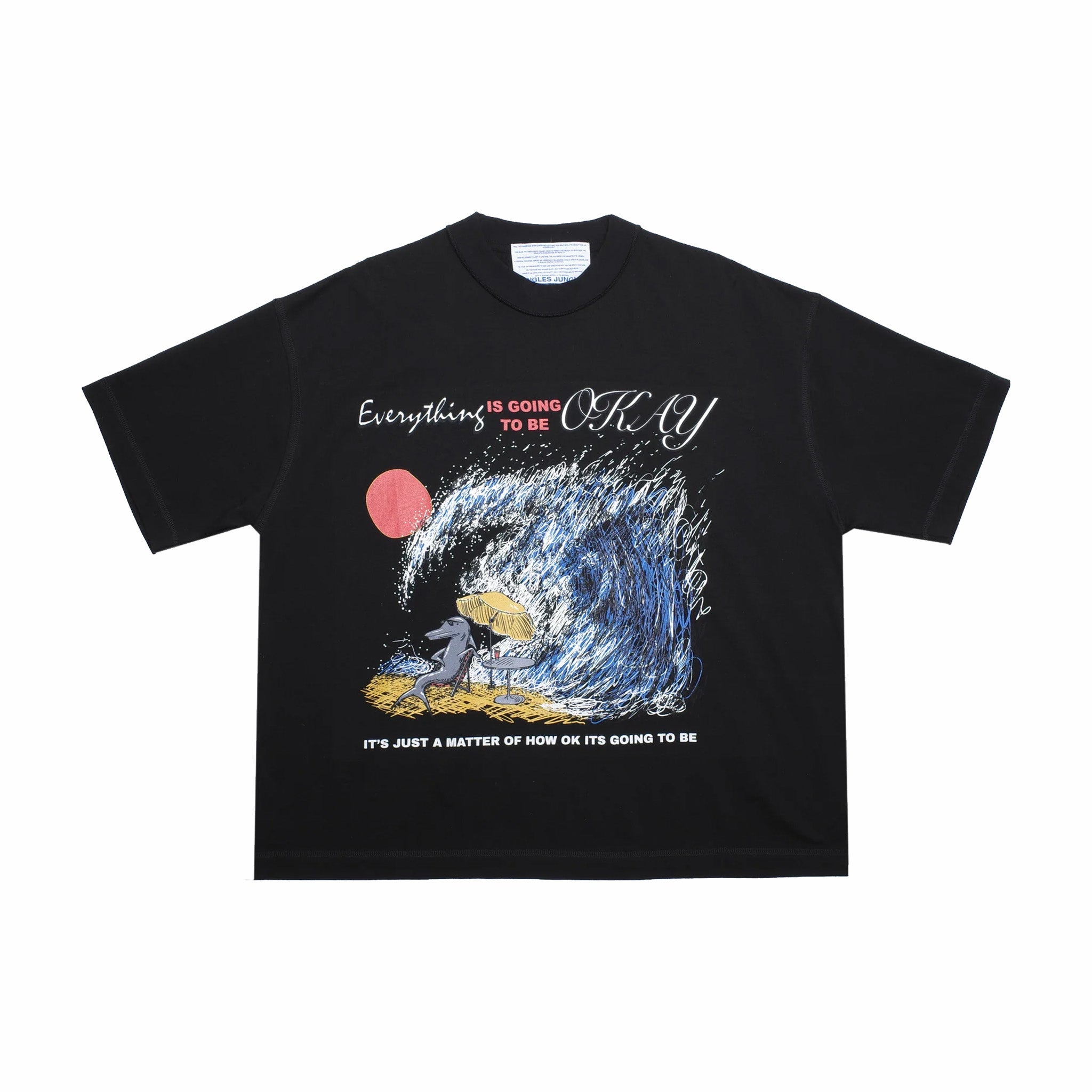 Everything OK Black Tee by Jungles