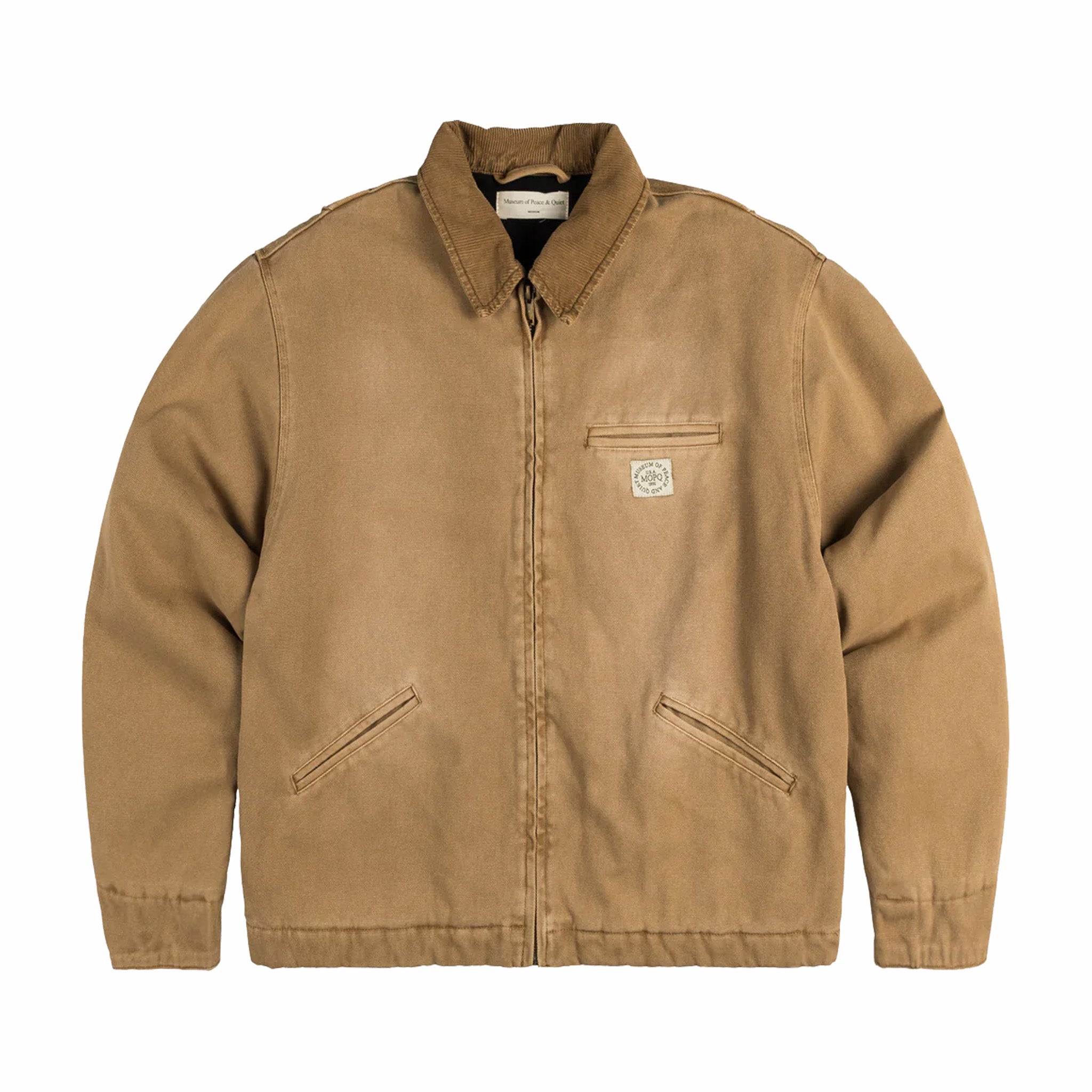 Canvas Work Jacket in Tan by Museum of Peace & Quiet