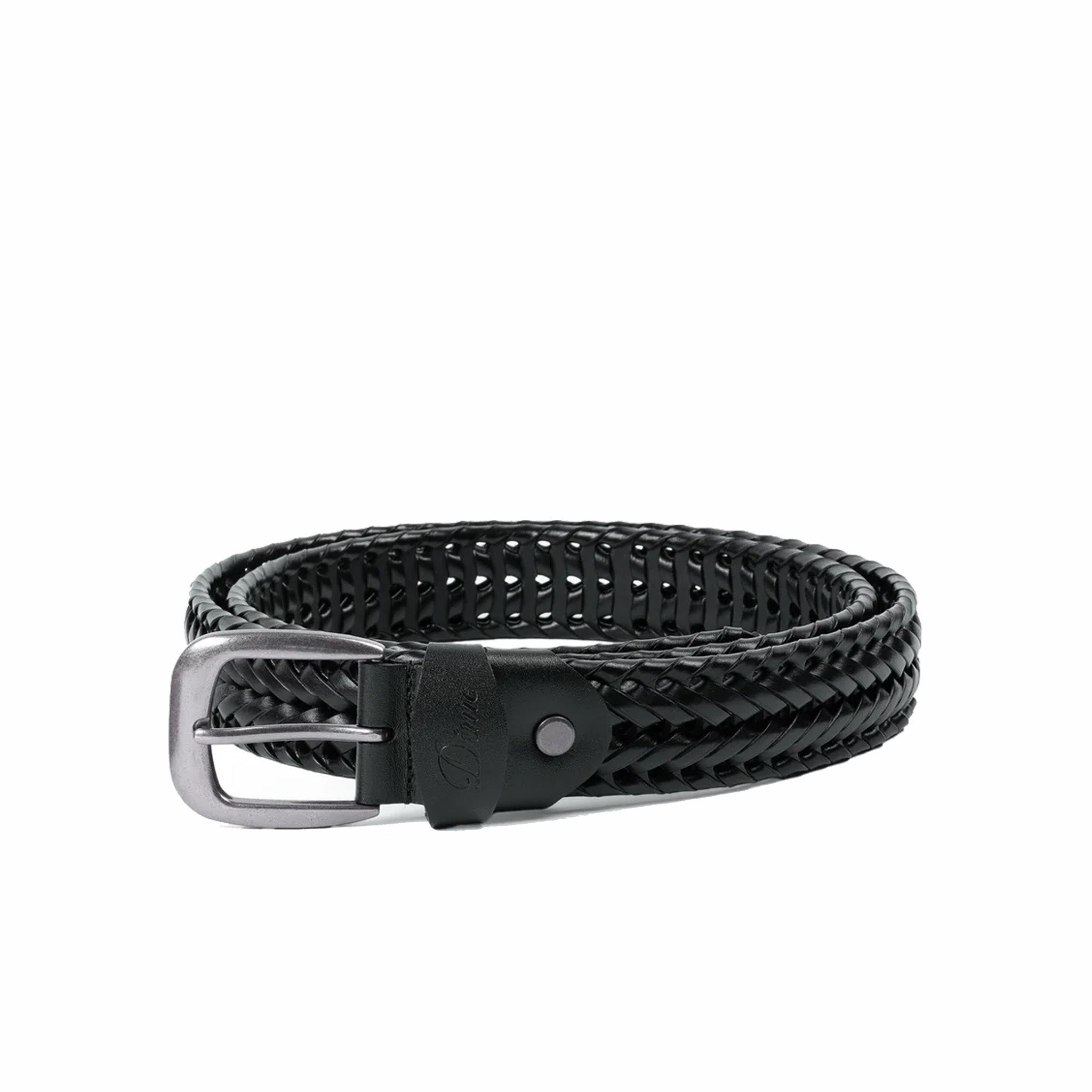 Black Braided Leather Belt by Dime
