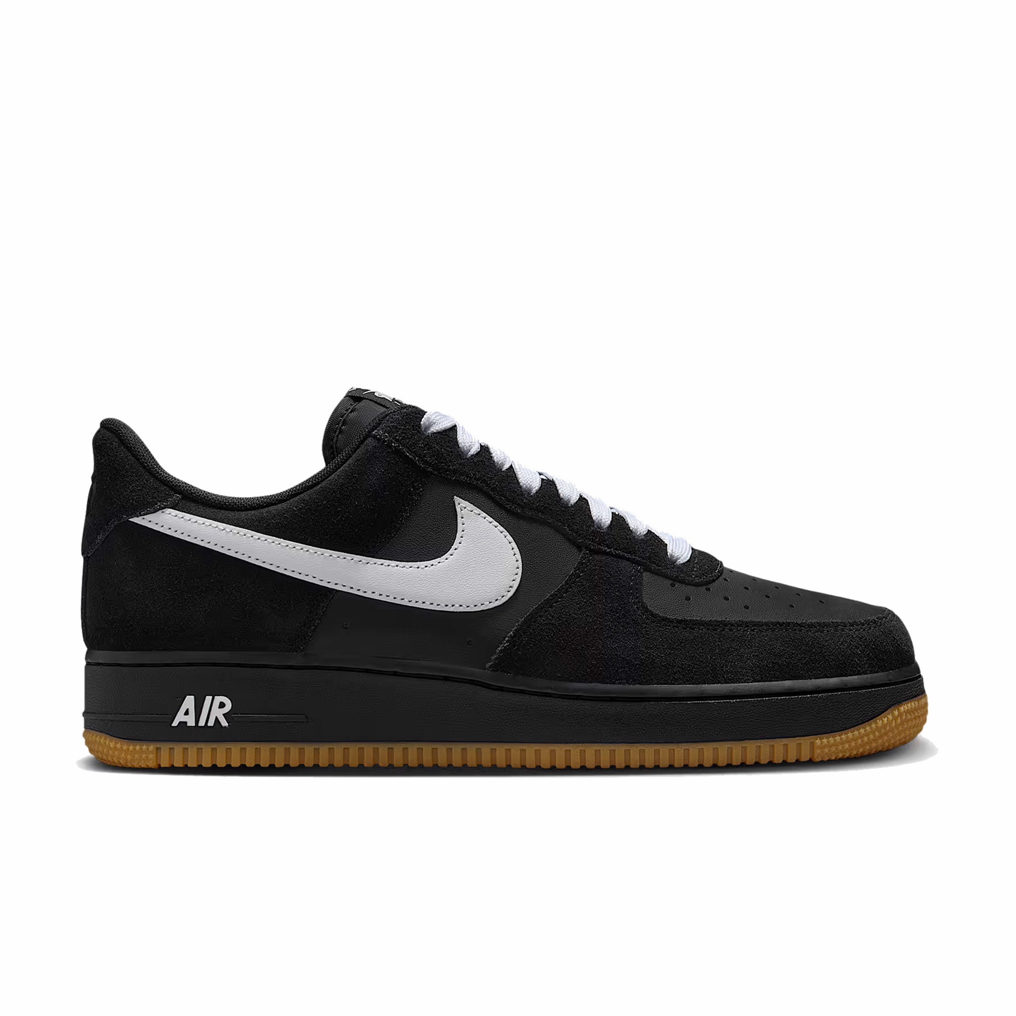 Nike Air Force 1 '07 LV8 Black & White Gum Sole Sneakers