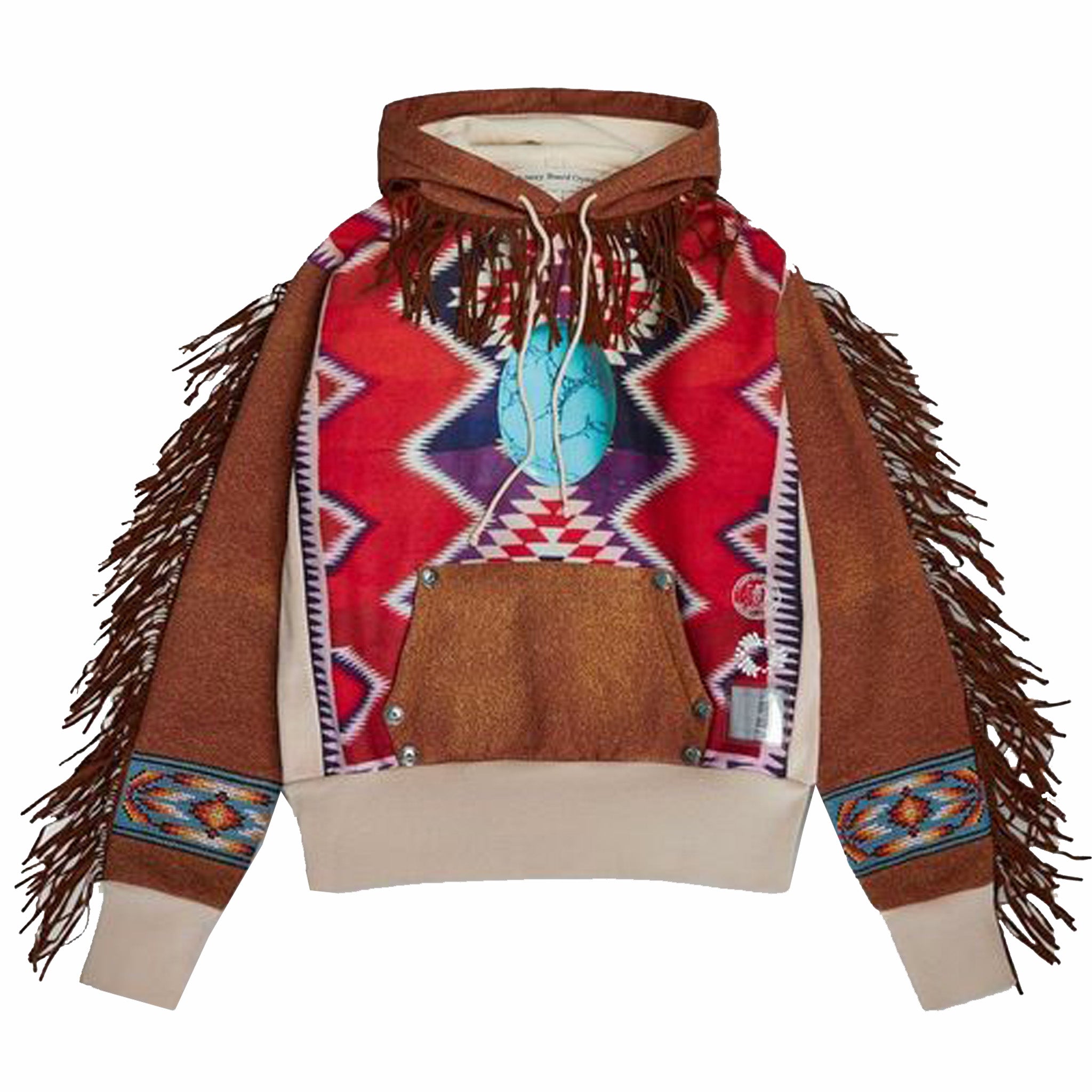 December Birthstone Hoodie with Suede Print