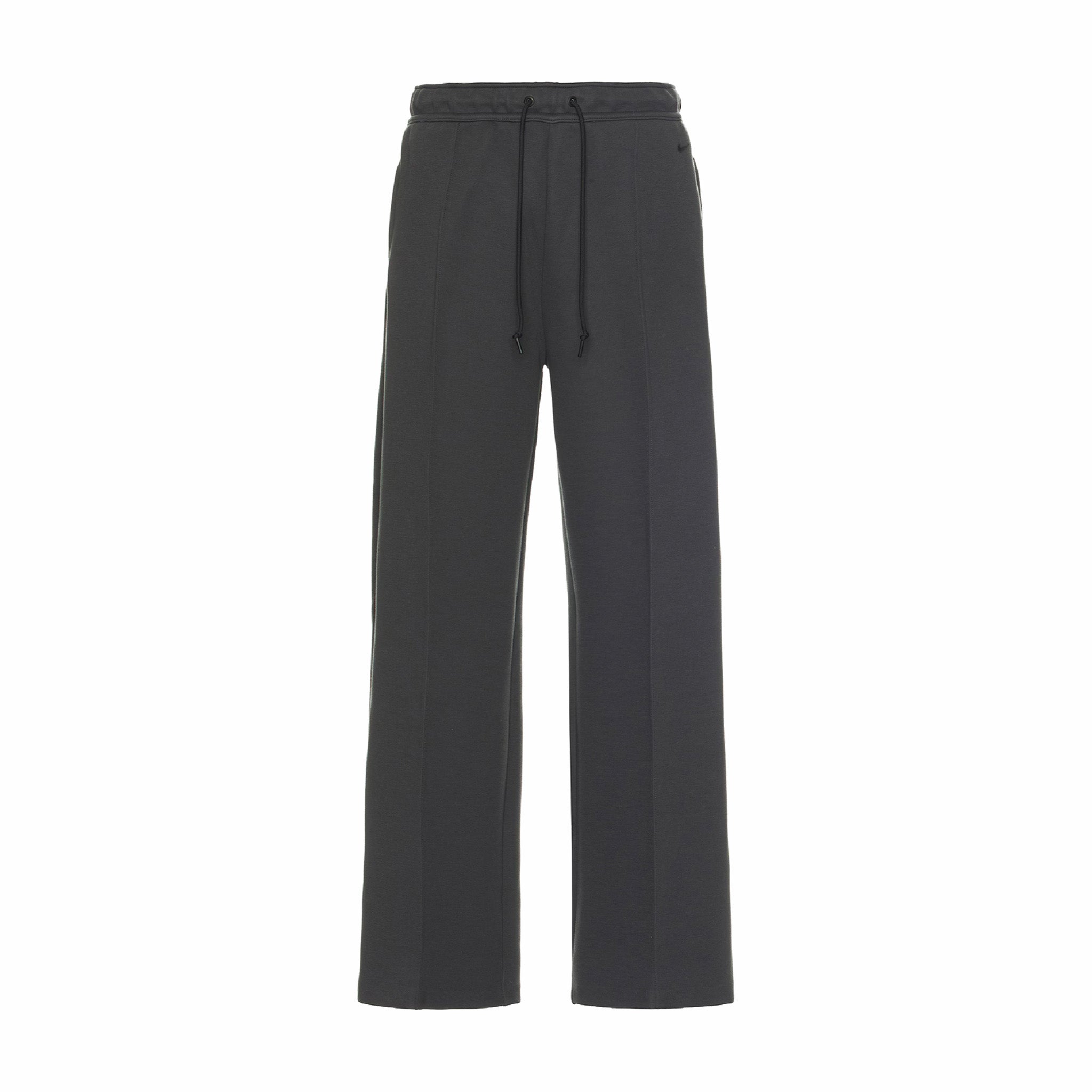 Nike Wide-Leg Fleece Pants in Anthracite/Black