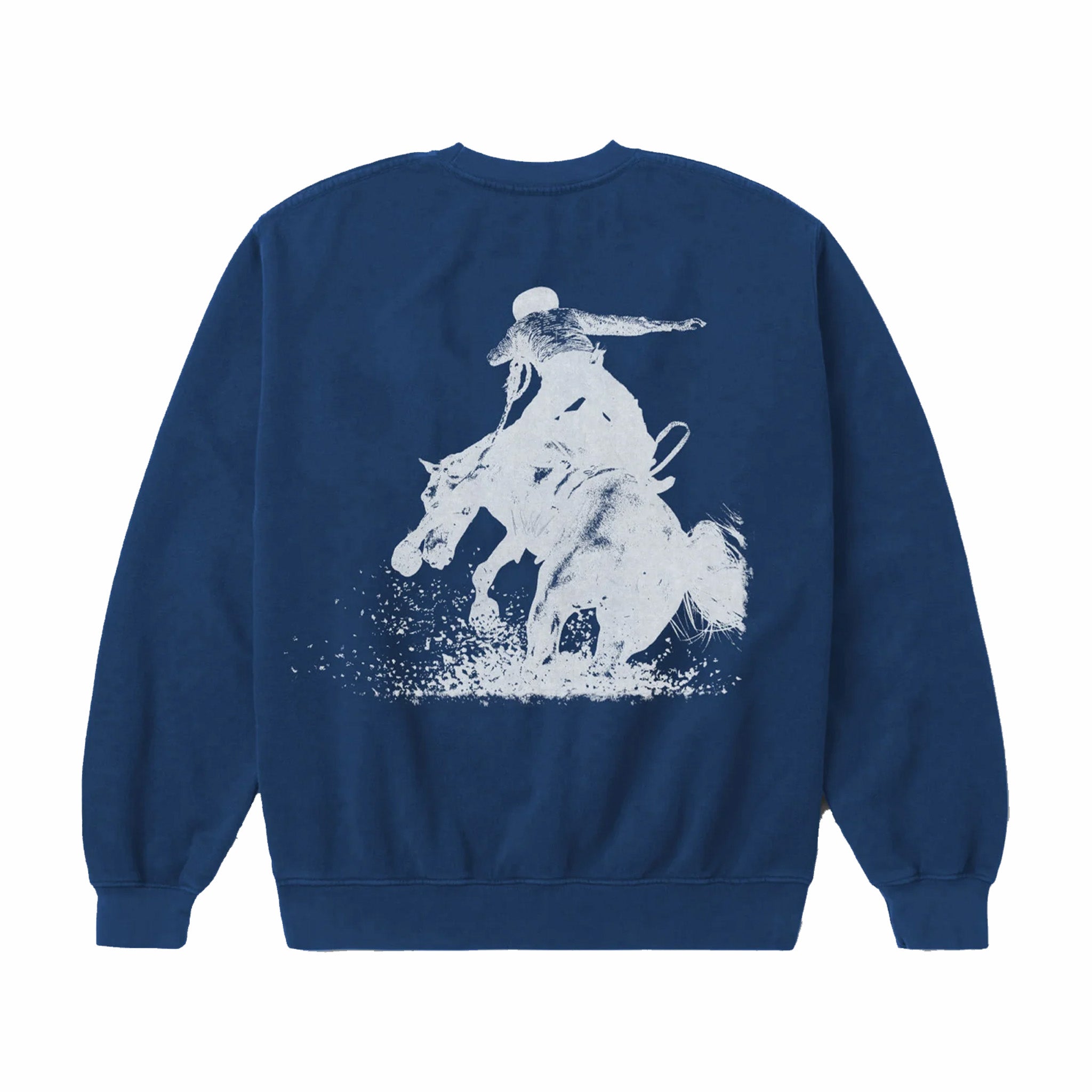Mustang Sun-Faded Navy Crewneck Sweatshirt