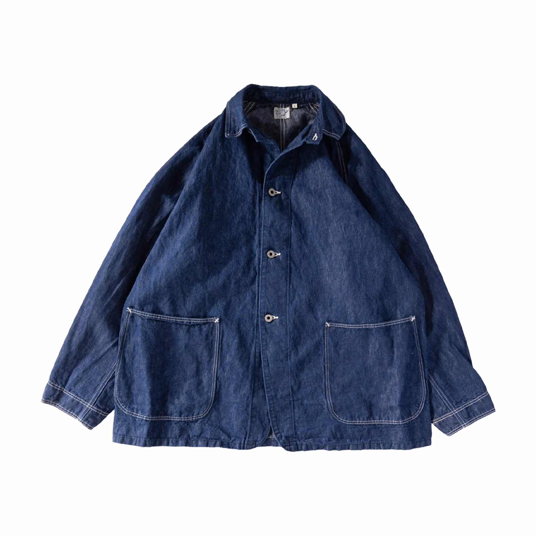 OrSlow 40's Denim Coverall Jacket - Loose Fit Washed