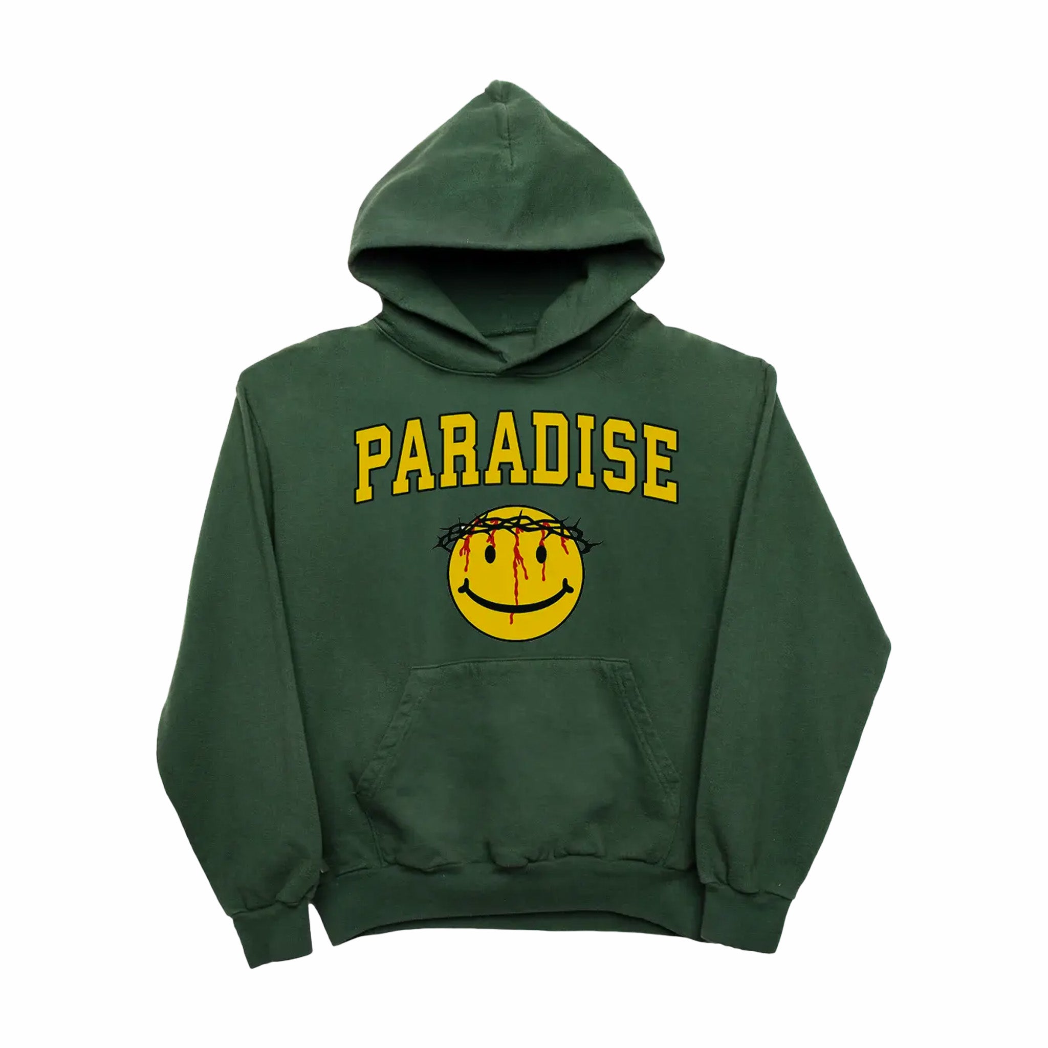 Paradise NYC Green Jesus Hoodie – Smiley Design