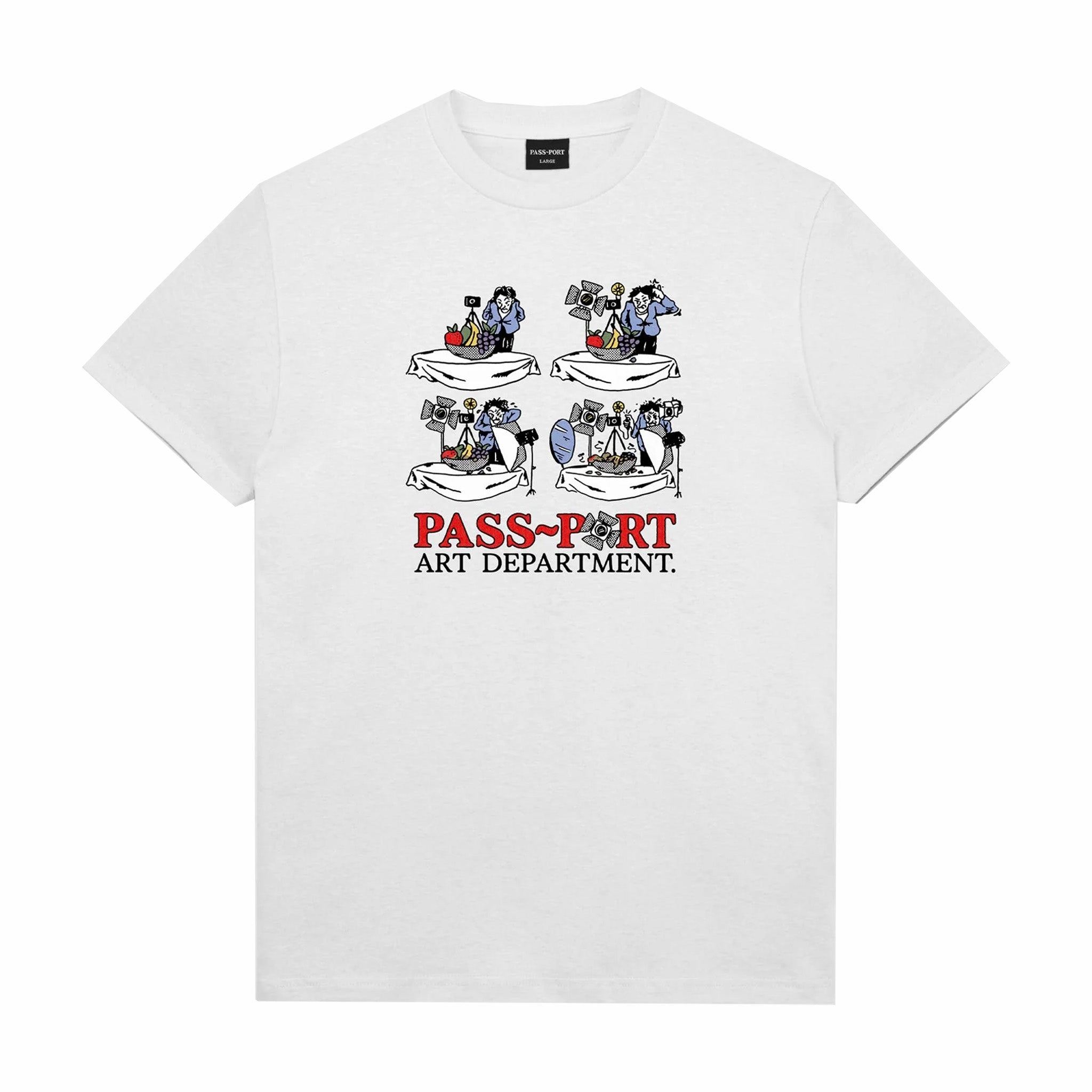Pass~Port Art Dept. White Graphic Tee