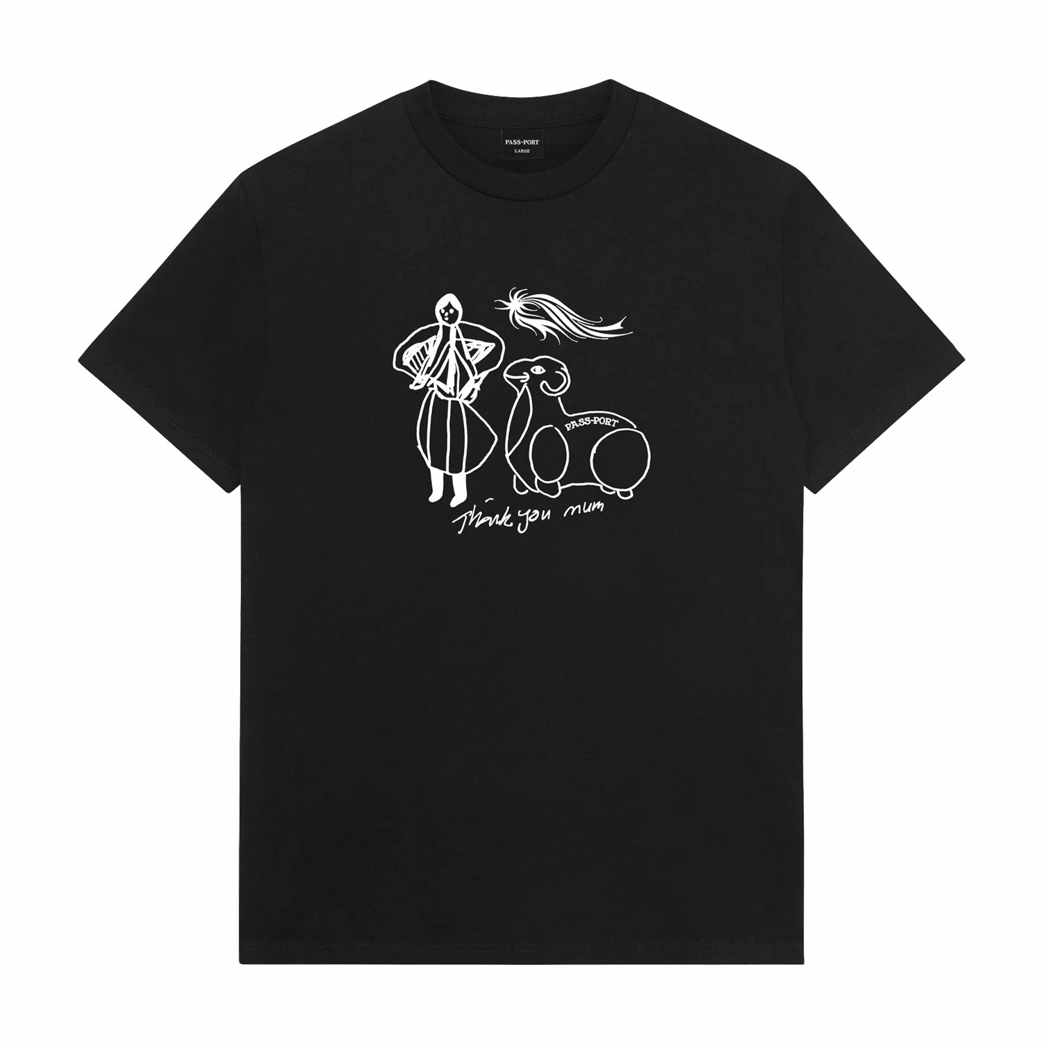 Pass~Port Black Thank You Mum T-Shirt