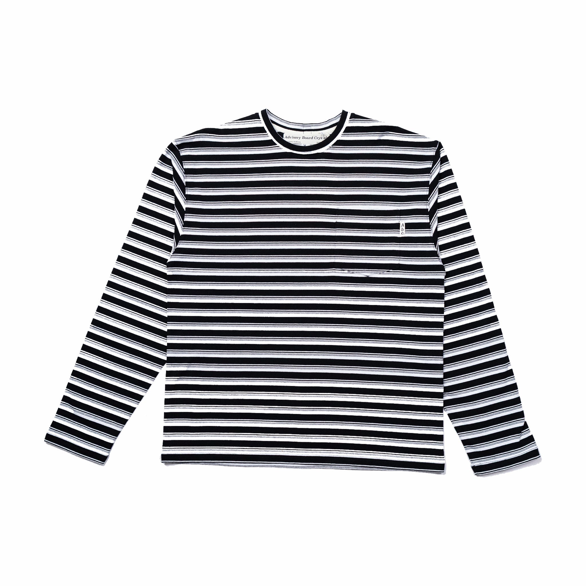 ABC Striped Long Sleeve Tee - Black & White