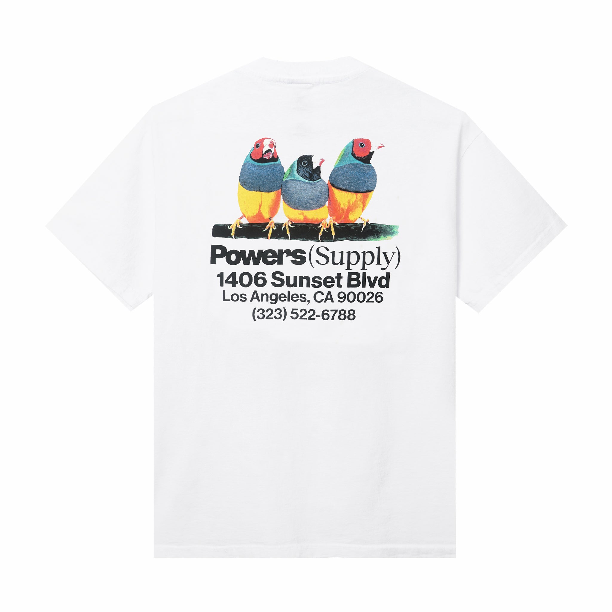 Power Supply Birds Graphic Tee - White