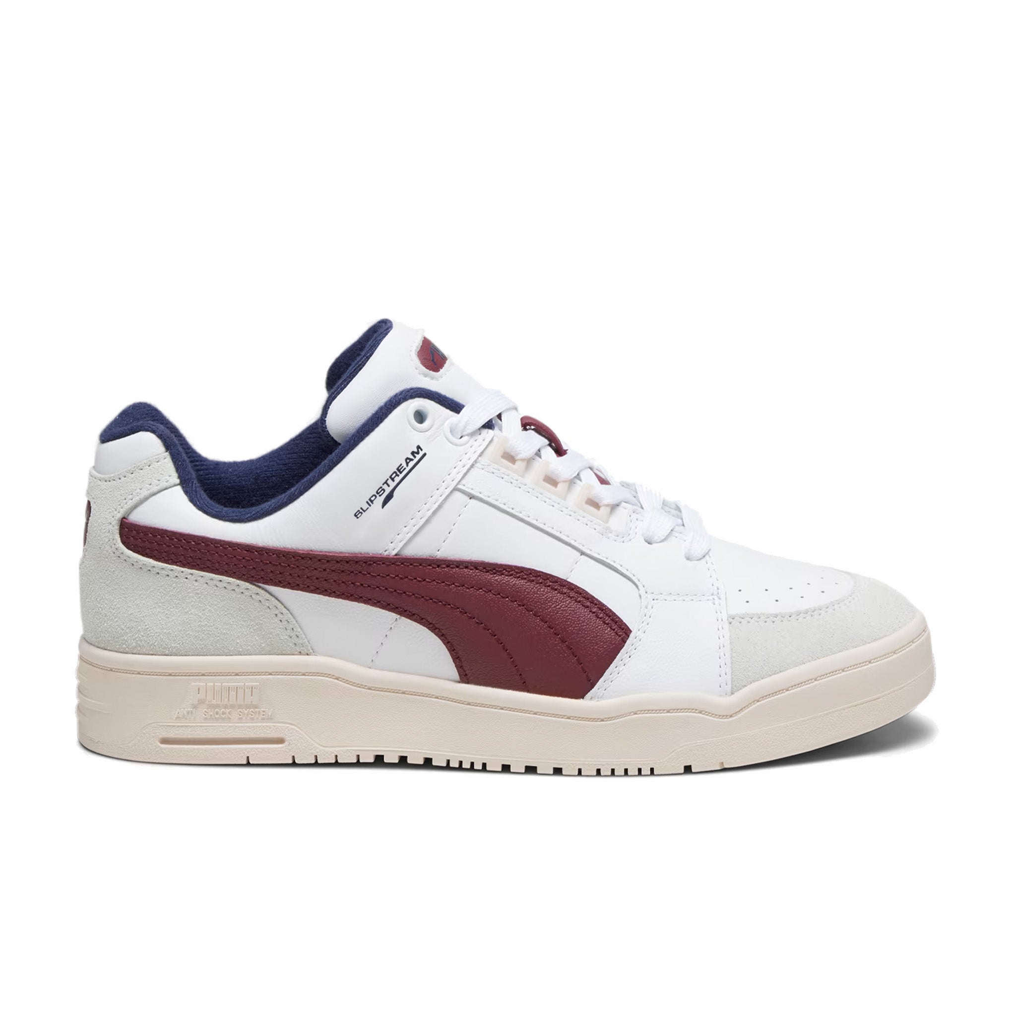 Puma Slipstream Lo Retro Sneakers in White/Red