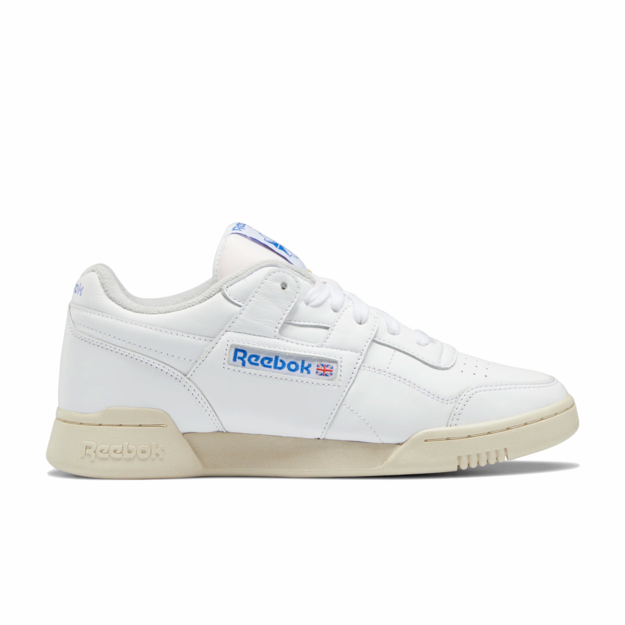 Reebok Workout Plus Sneakers in Cloud White & Grey