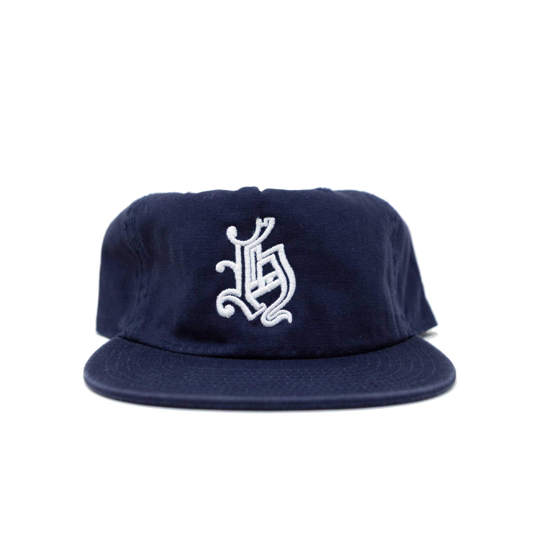 August Monogram Navy 5-Panel Cap