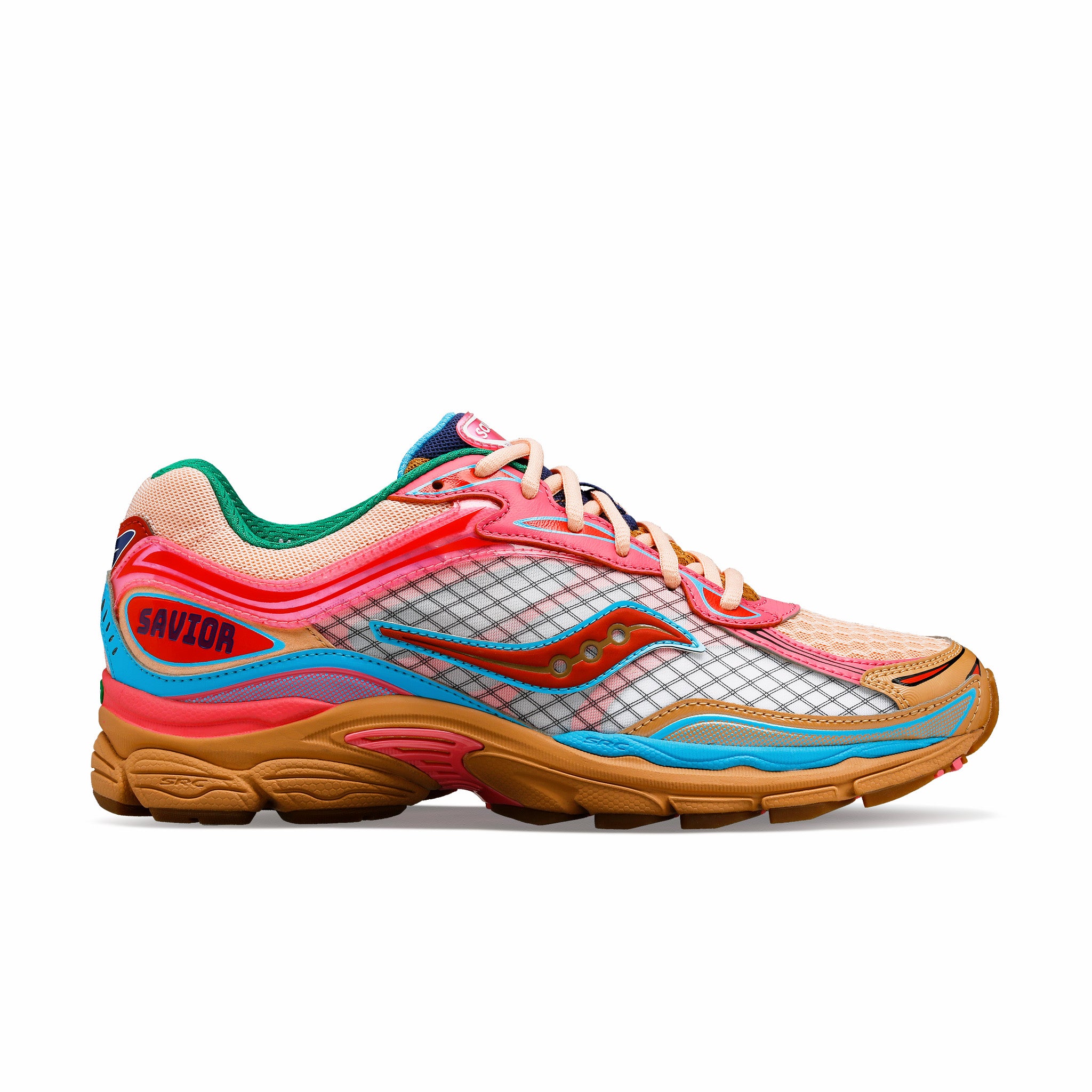Saucony Omni 9 Running Shoes in Tan/Pink