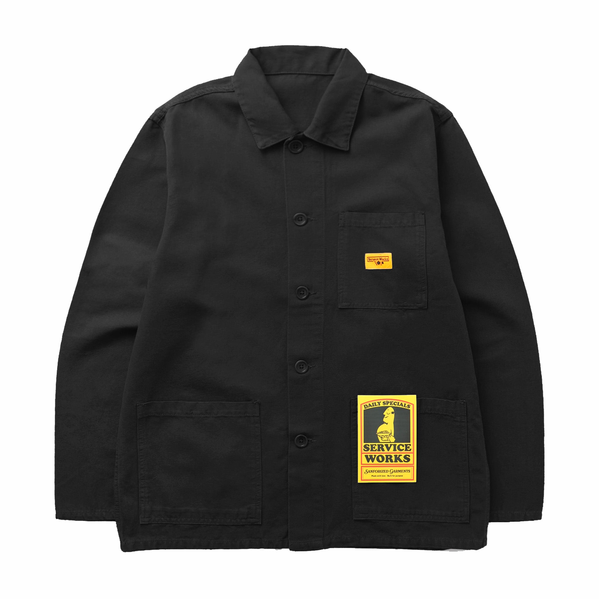 Service Works Black Canvas Work Shirt