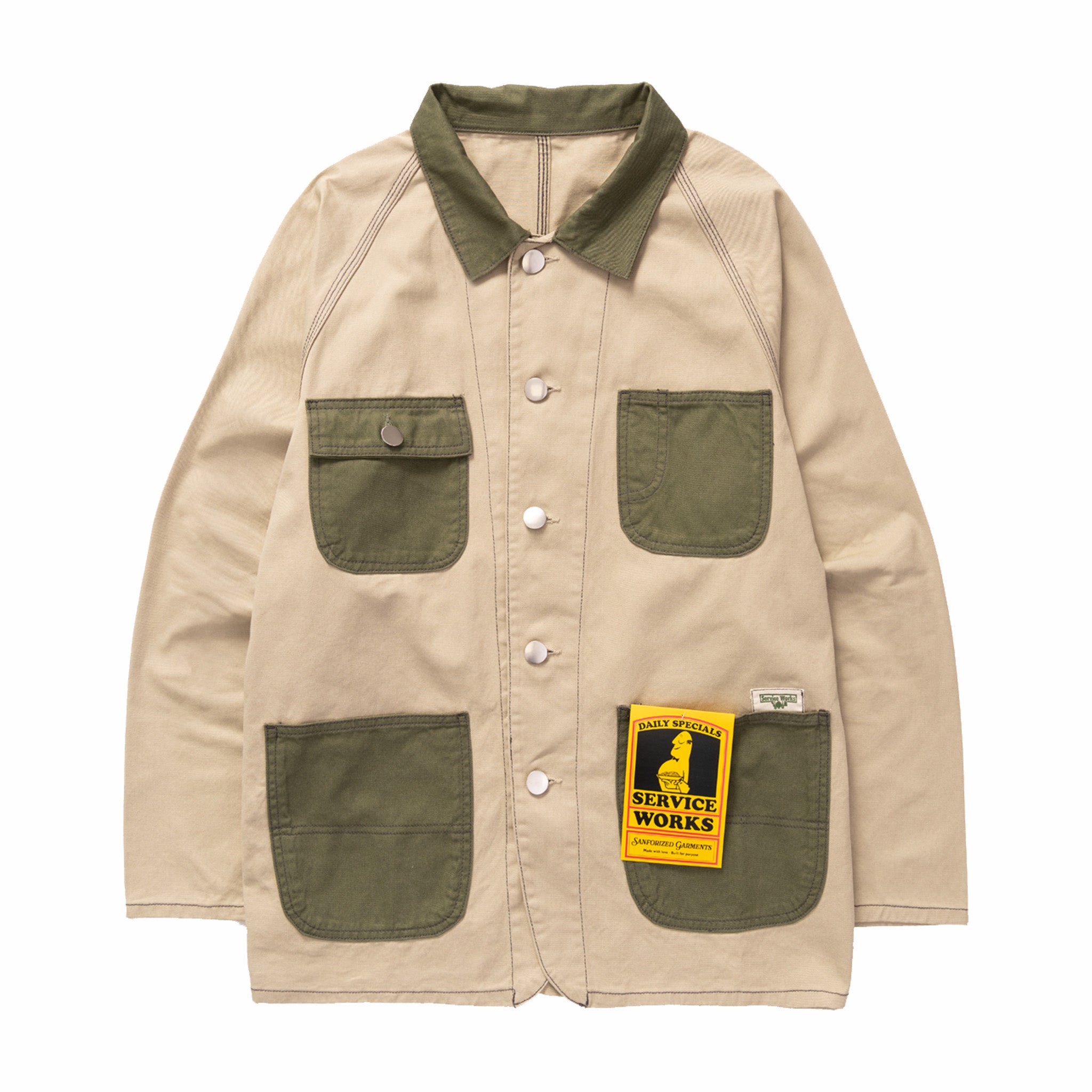 Service Works Drill Coverall 2.0 Jacket – Khaki & Olive Workwear
