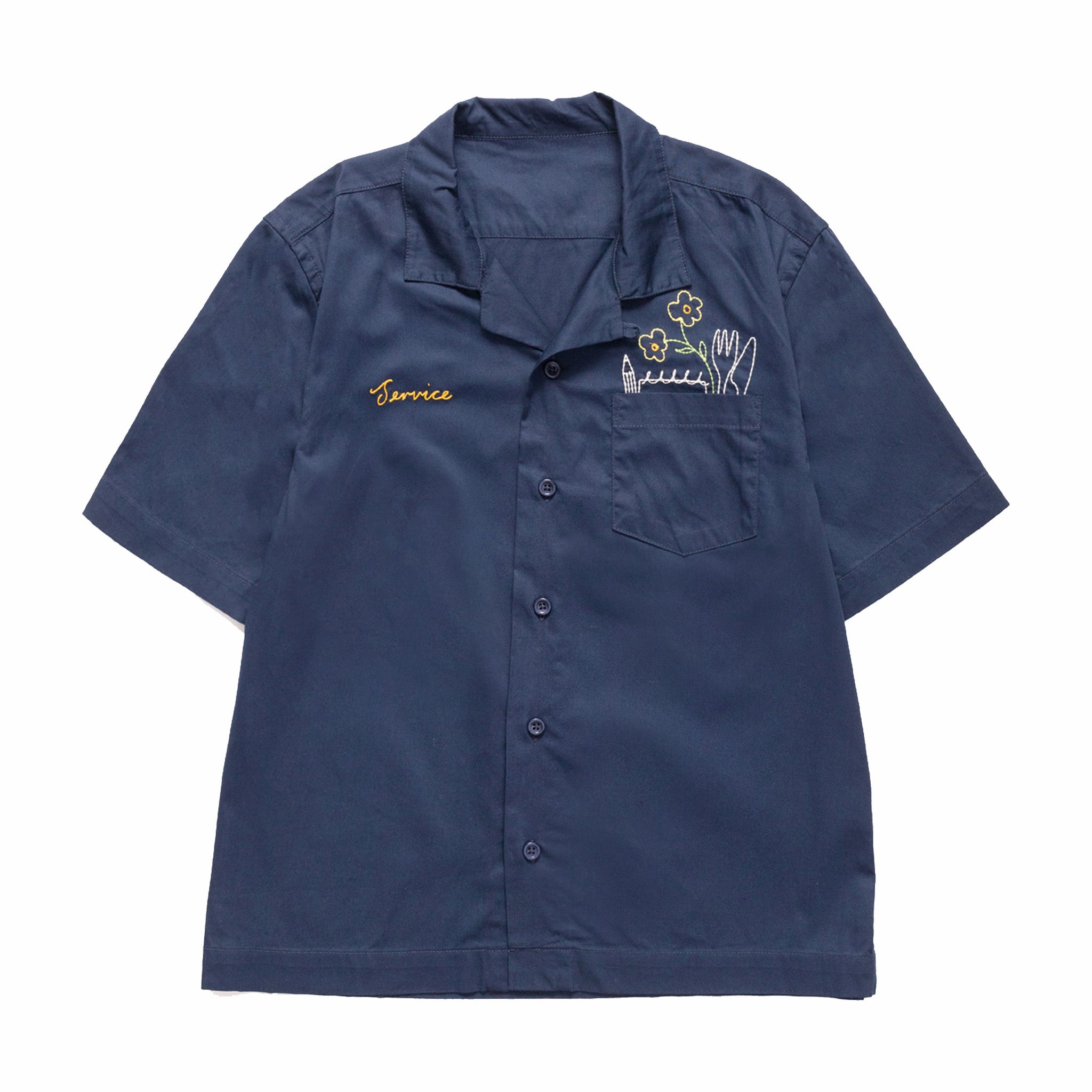 Service Works Navy Twill Short Sleeve Shirt