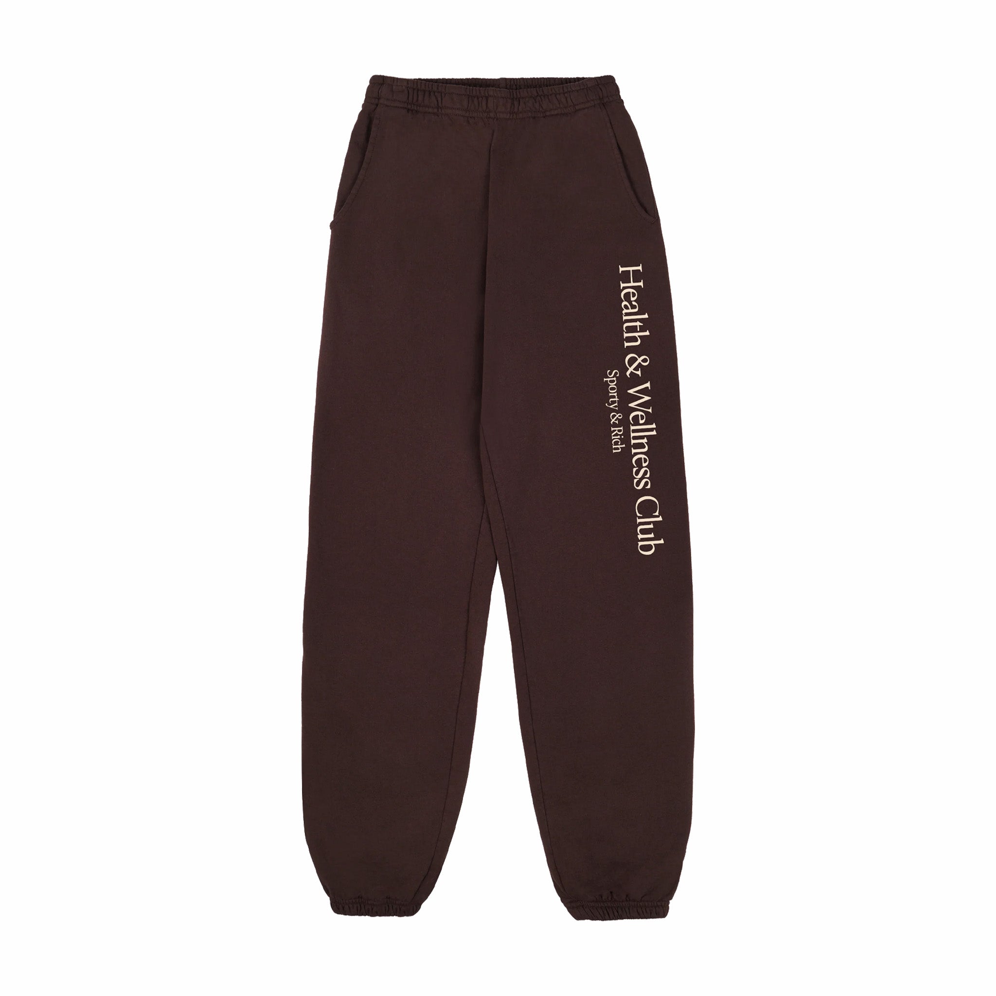 Sporty & Rich Women's H&W Sweatpants - Chocolate/Cream