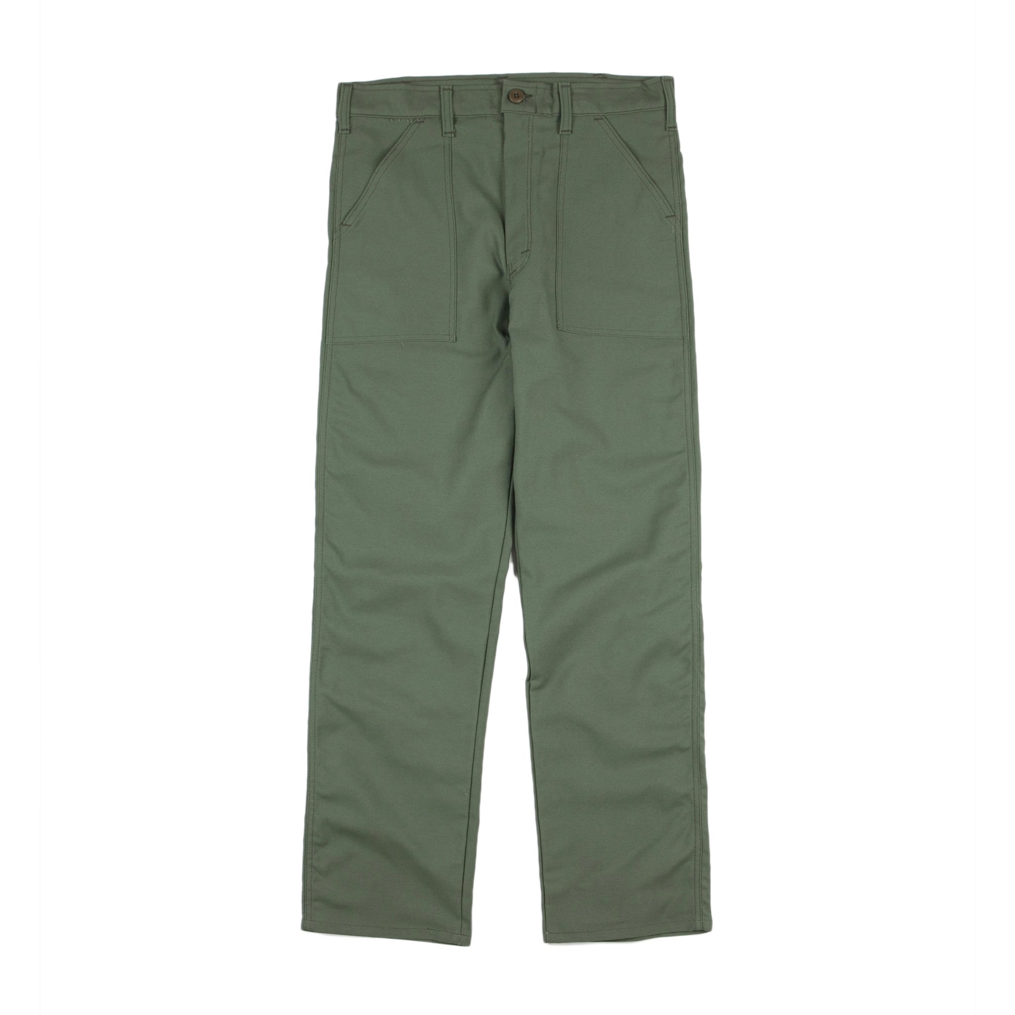Stan Ray Olive Fatigue Pants - Loose Fit Sateen