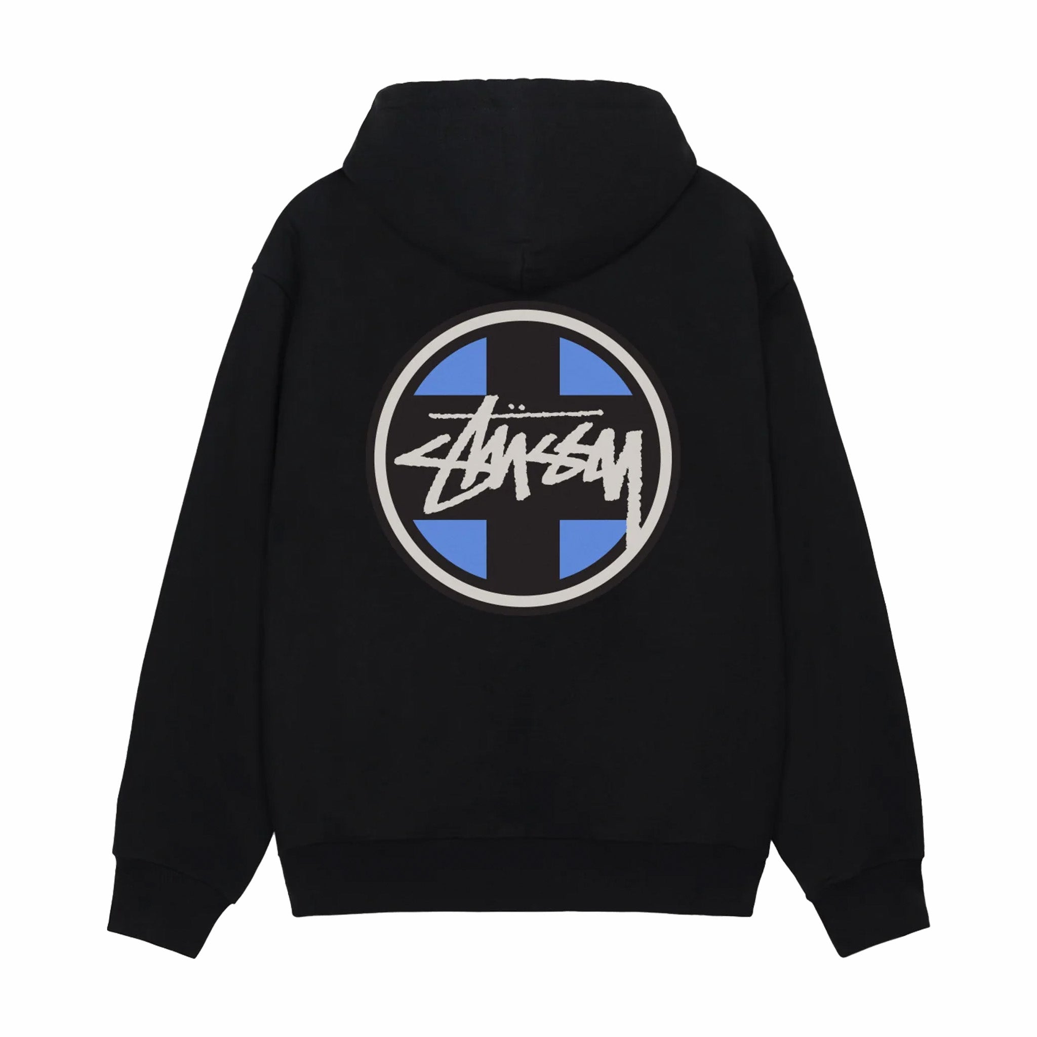 Stüssy Black Cross Dot Hoodie - Streetwear Essential