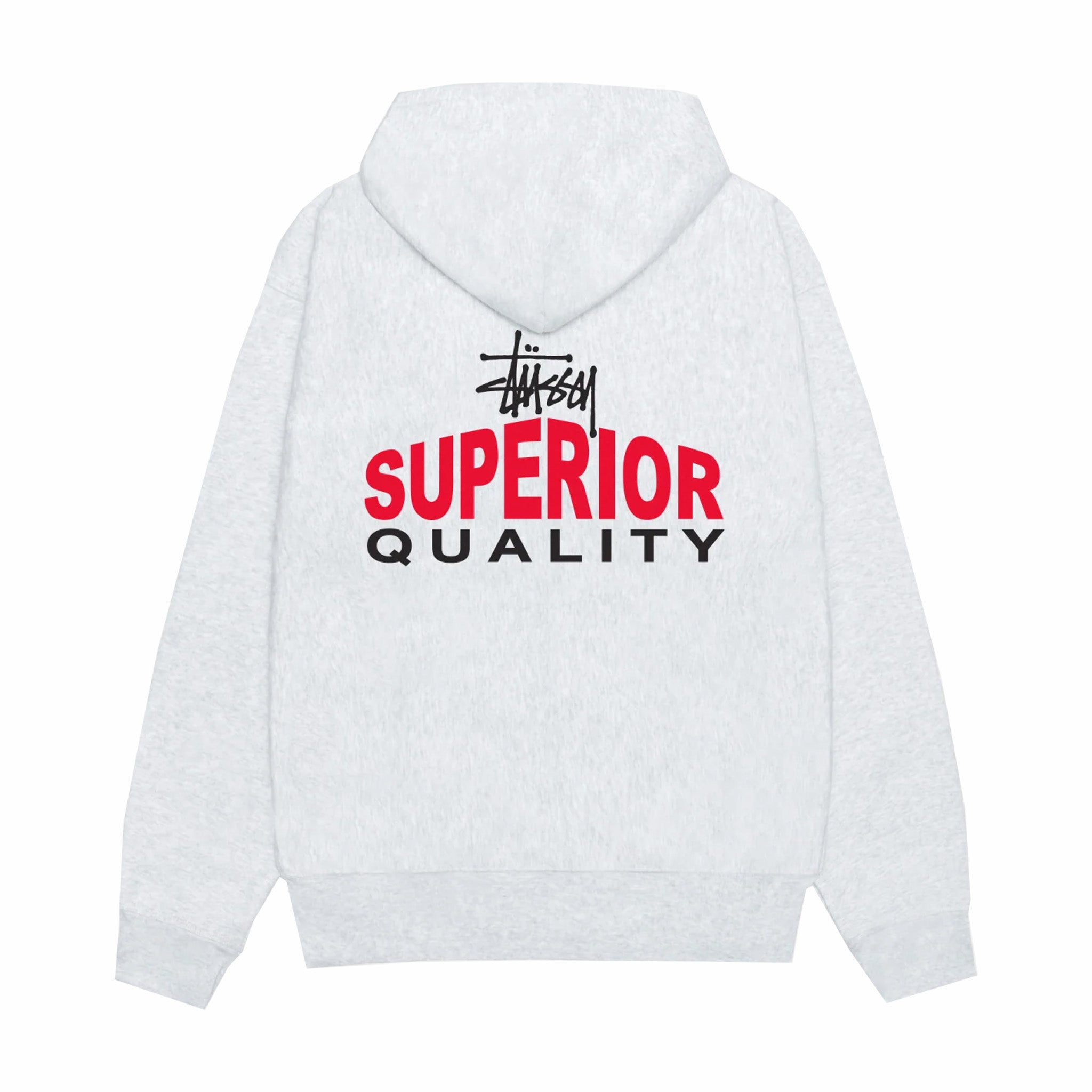 Stüssy Ash Heather Zip Hoodie – Premium Comfort