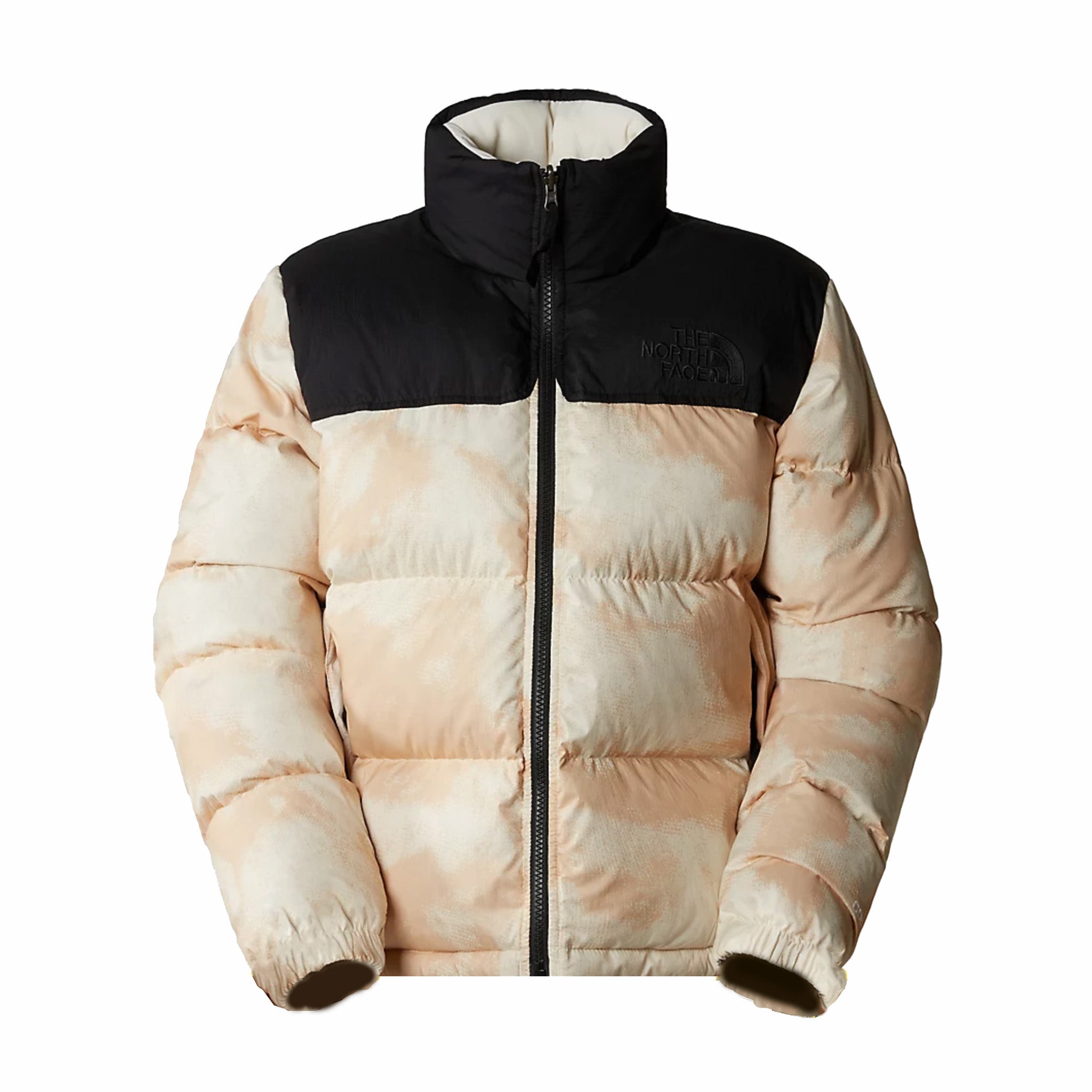 North Face Women's Crinkle Nuptse Jacket - White Dune