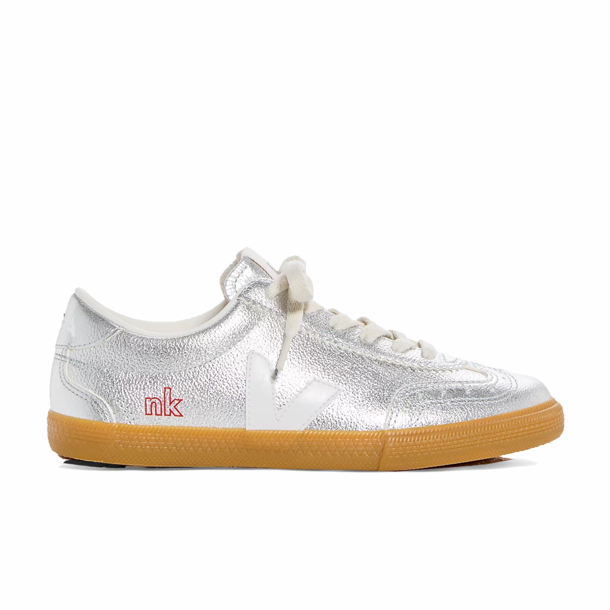 Veja x NK Women's Volley Sneakers in Silver/White