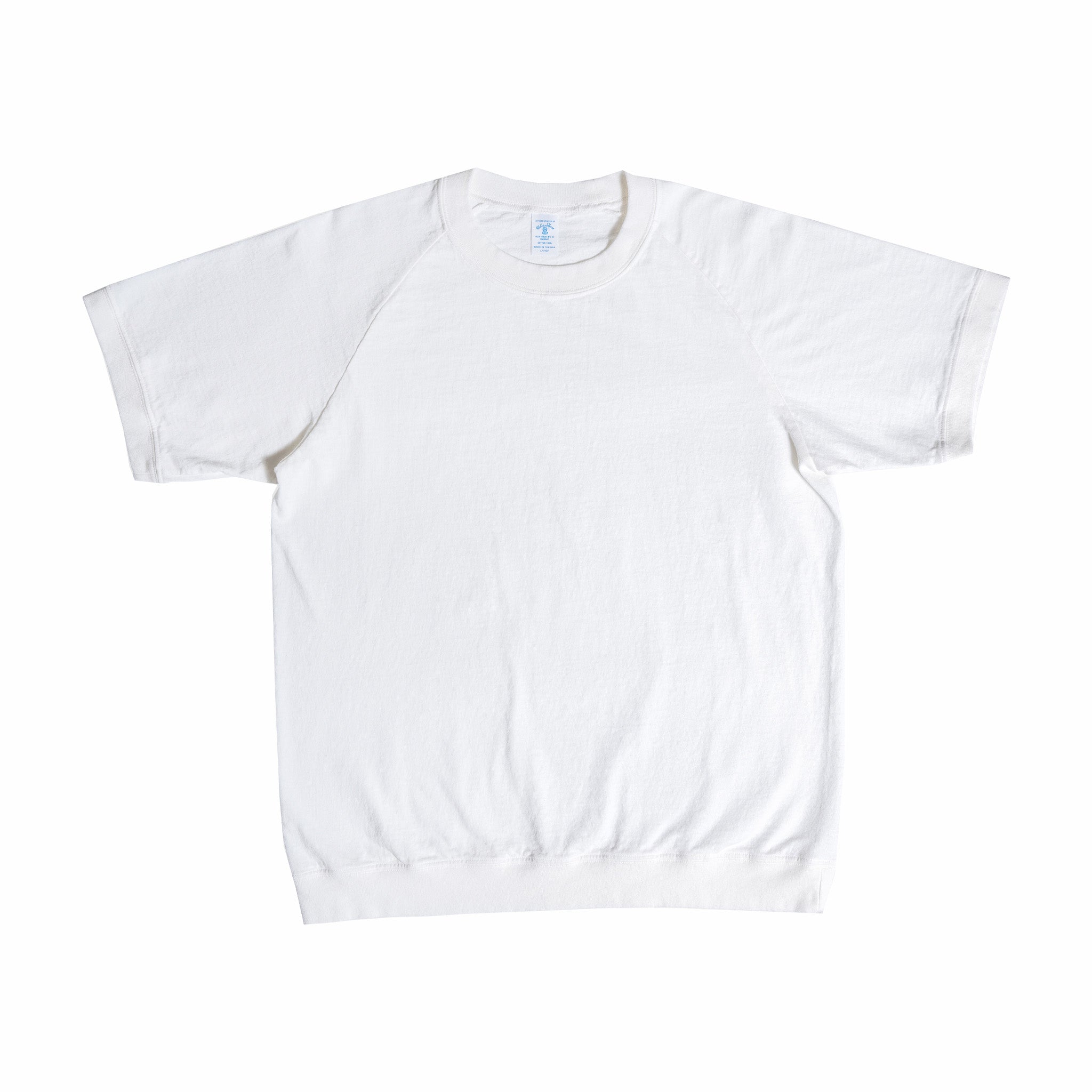 Velva Sheen Cotton Raglan Tee in Off-White