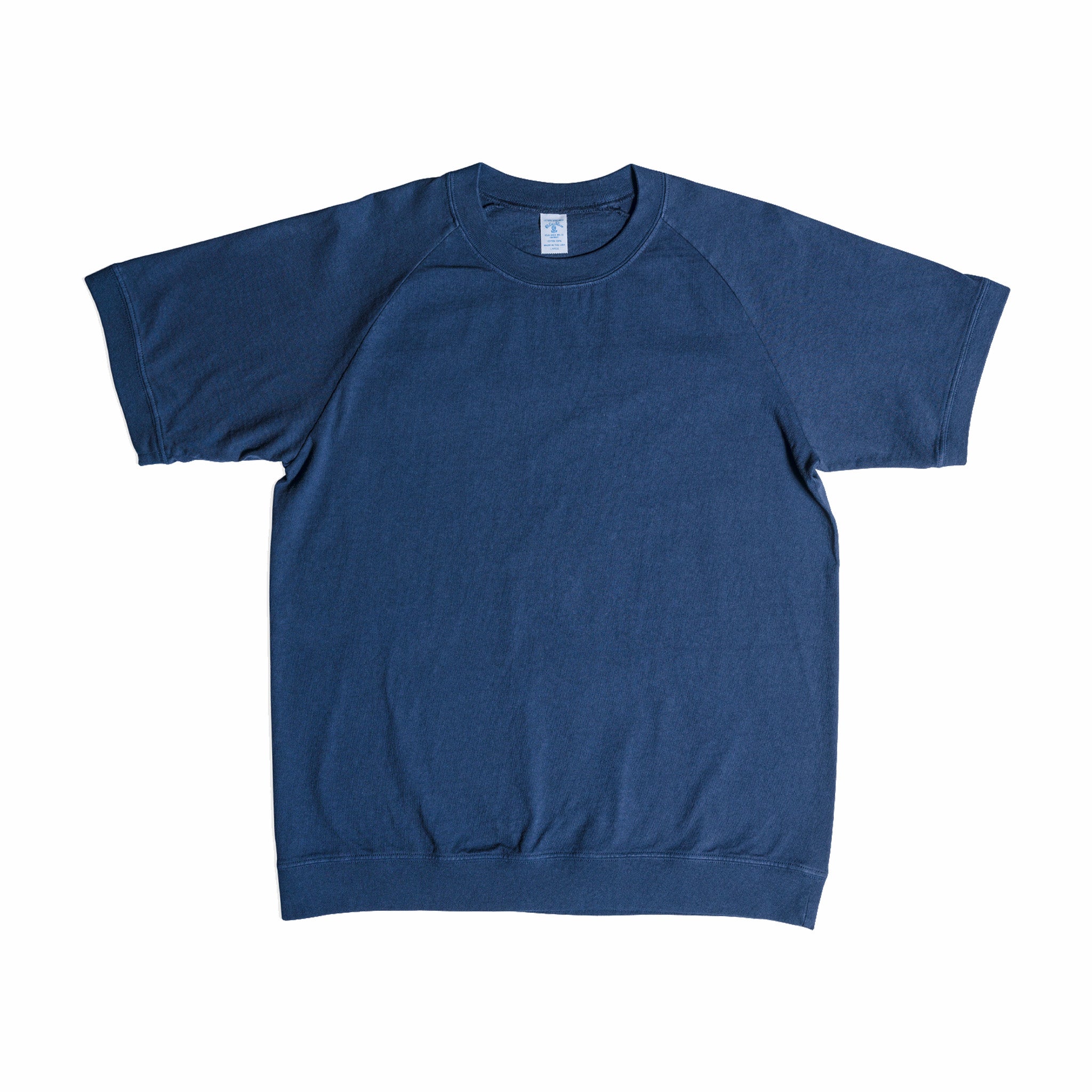 Velva Sheen Navy Cotton Raglan Tee – Classic Fit