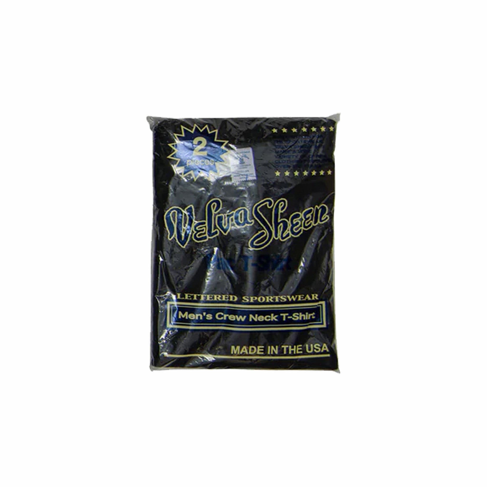 Velva Sheen Black Crew Neck Tee 2-Pack
