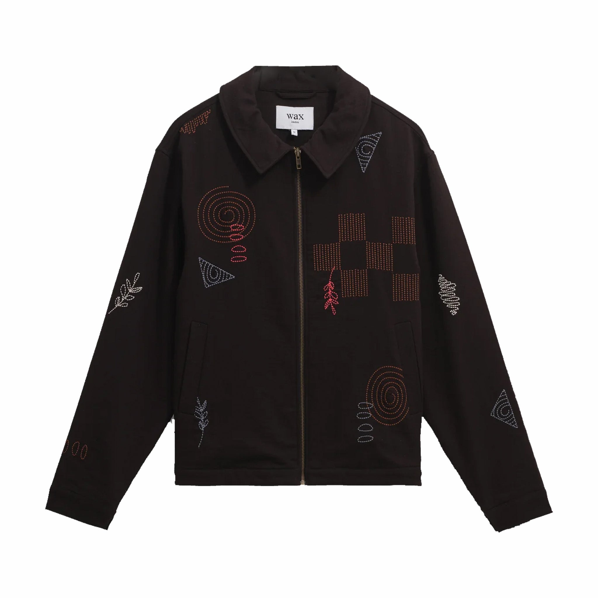 Wax London Eldon Embroidered Cotton Jacket - Black