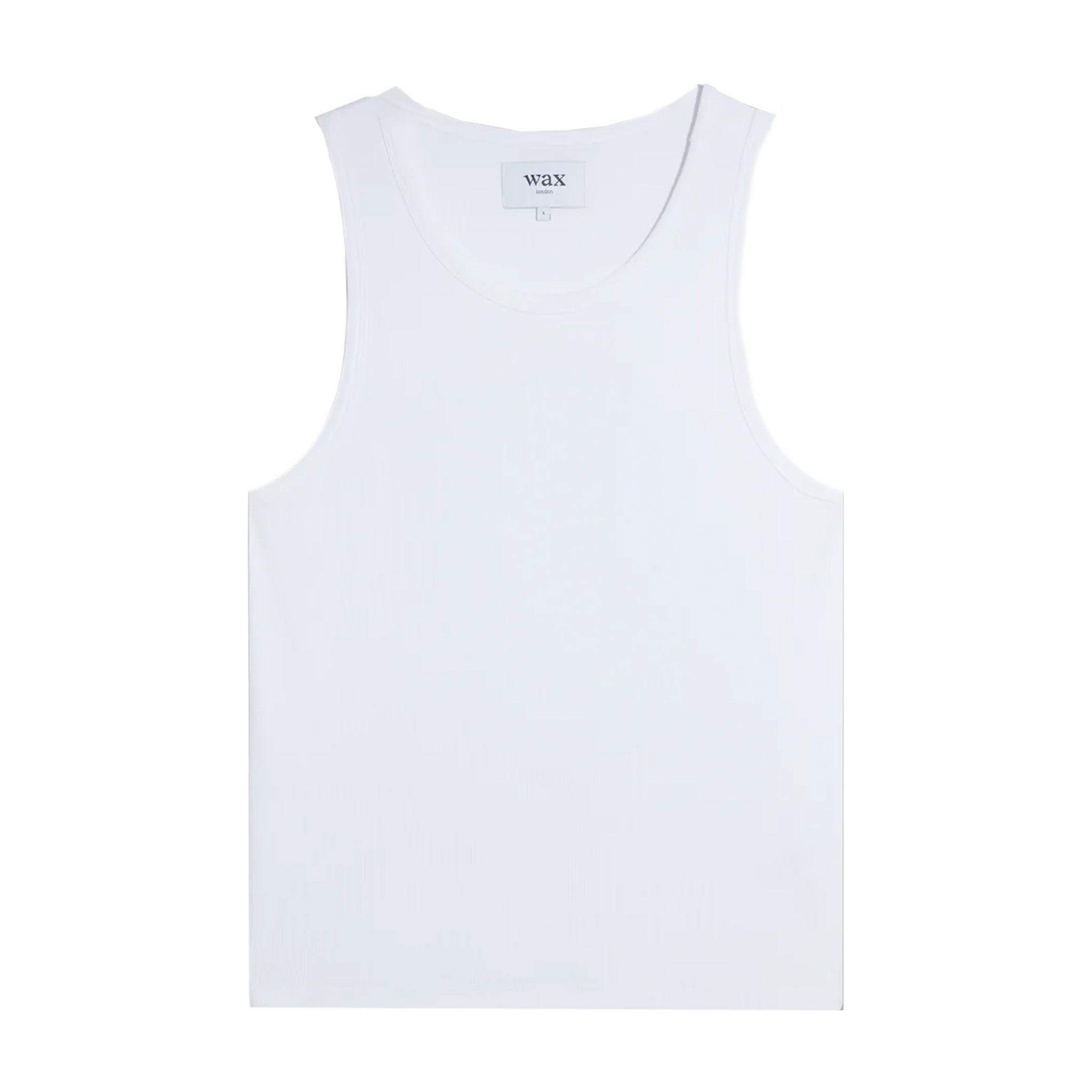 Wax London Ribbed Tank Top in White