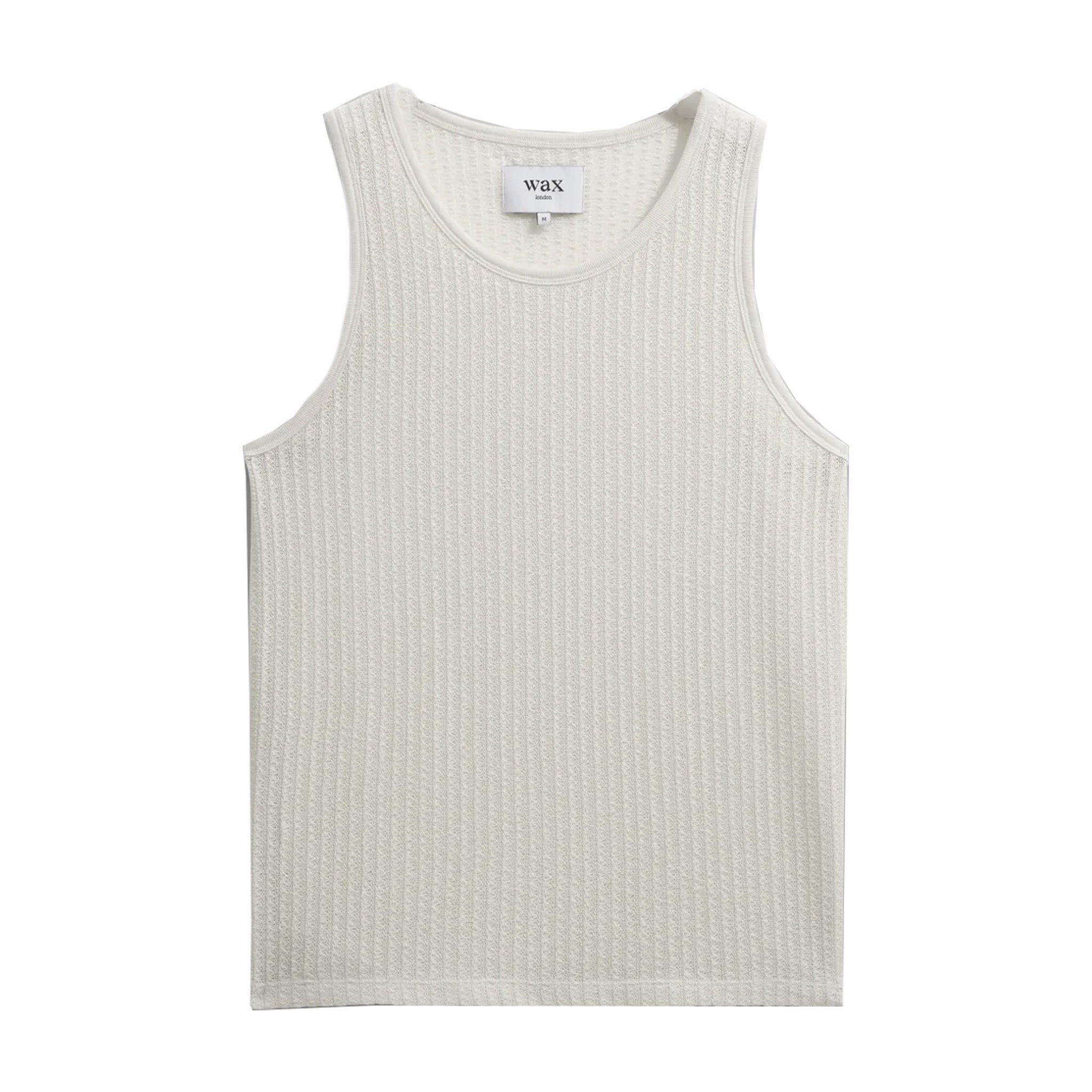 Wax London Open Knit Tank Top in Ecru