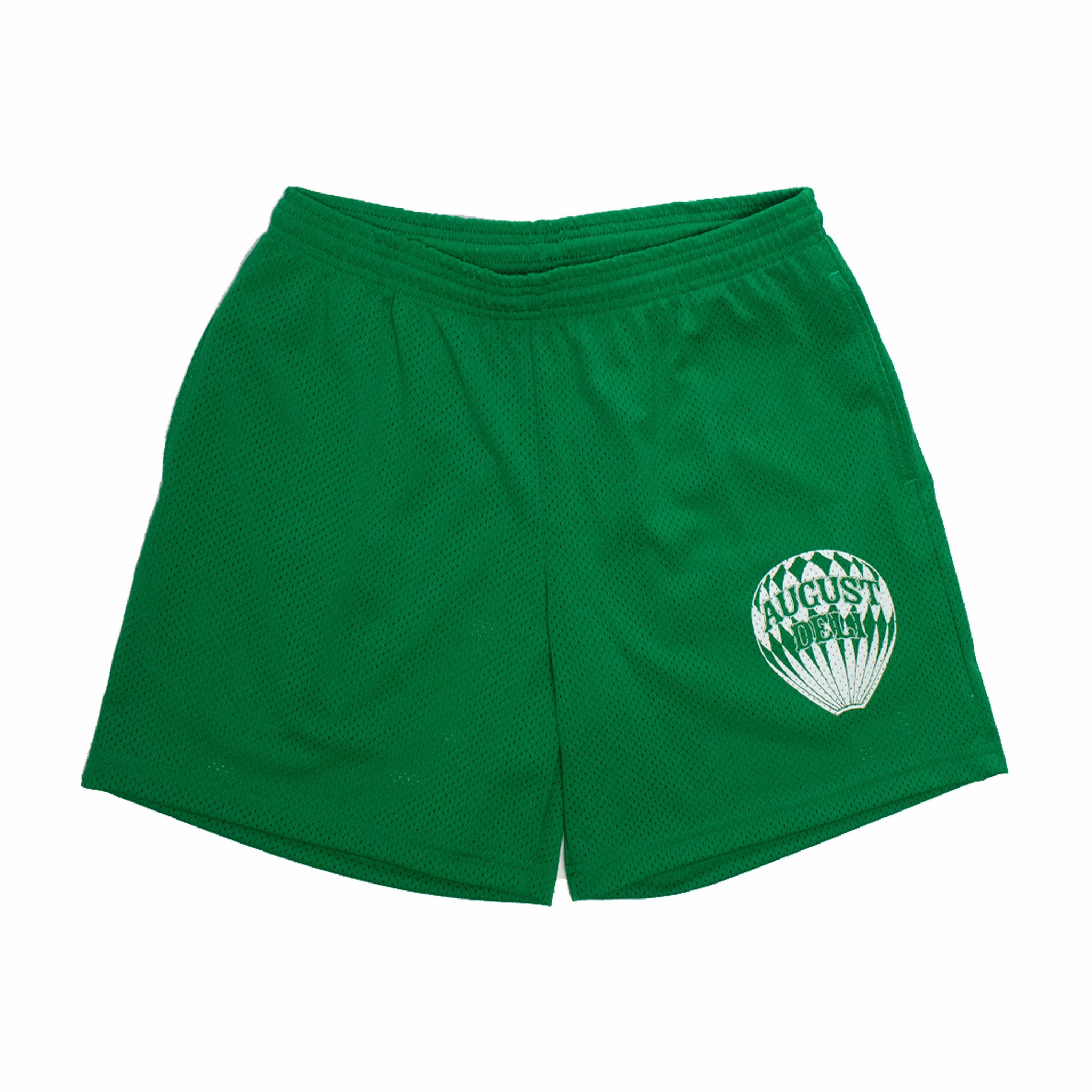 August Deli Mesh Shorts in Kelly Green