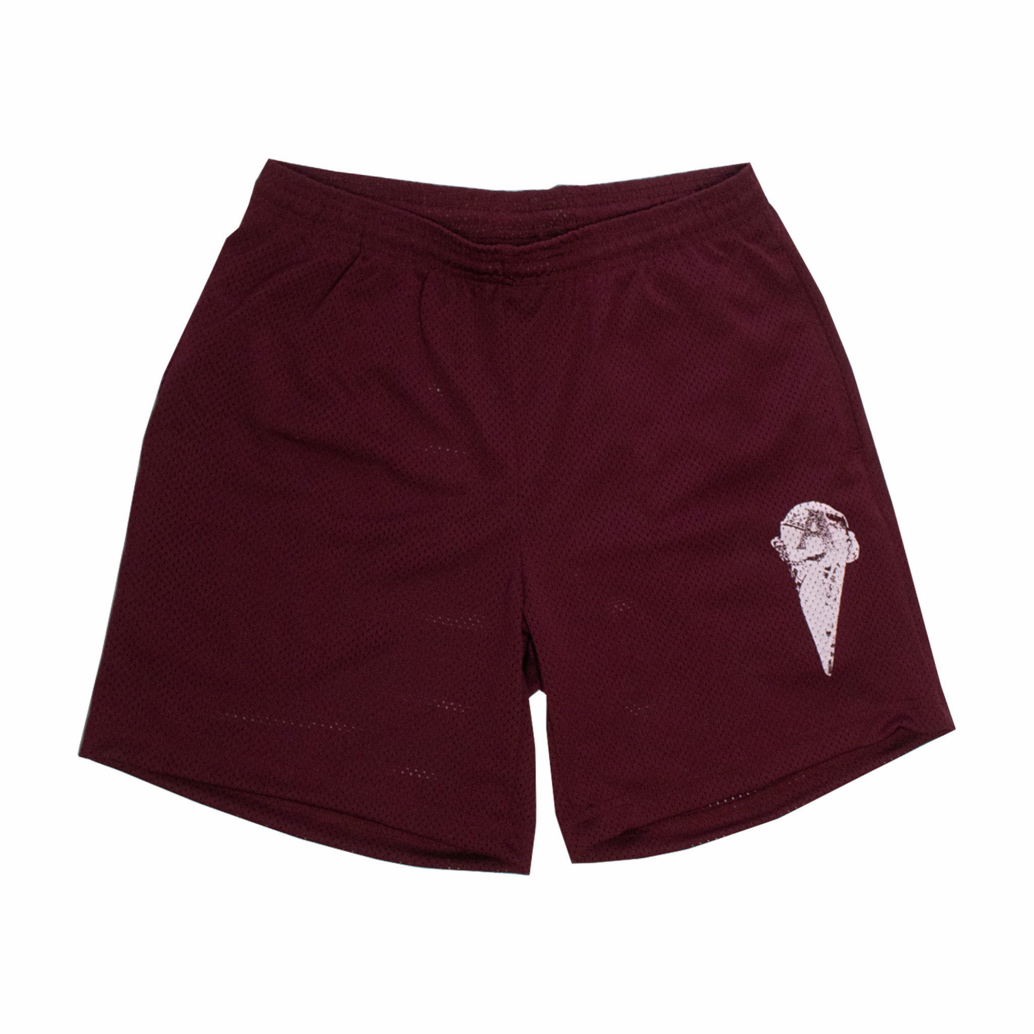 Burgundy August Frozen Custard Mesh Shorts