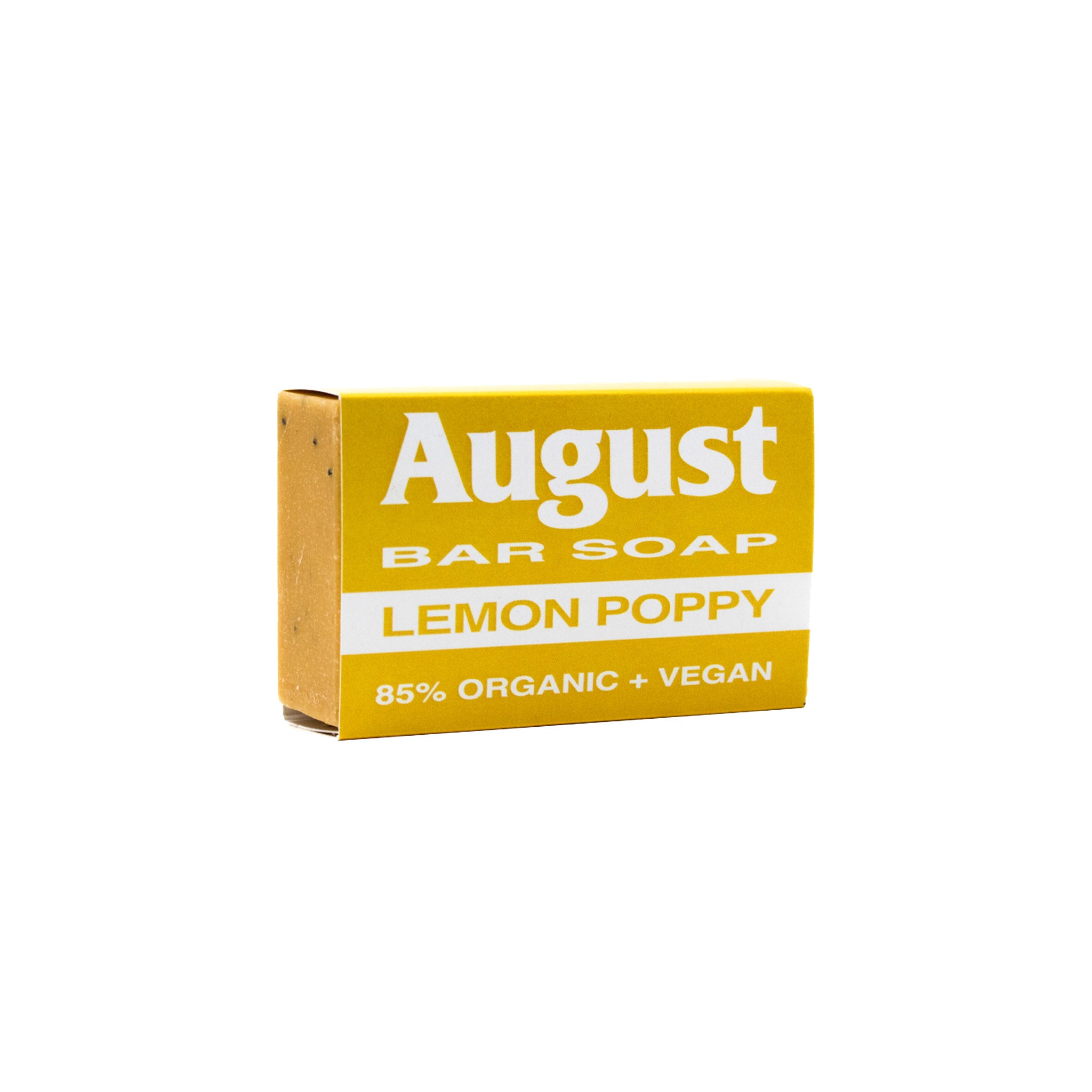 Organic Lemon Poppy Bar Soap – Natural & Refreshing