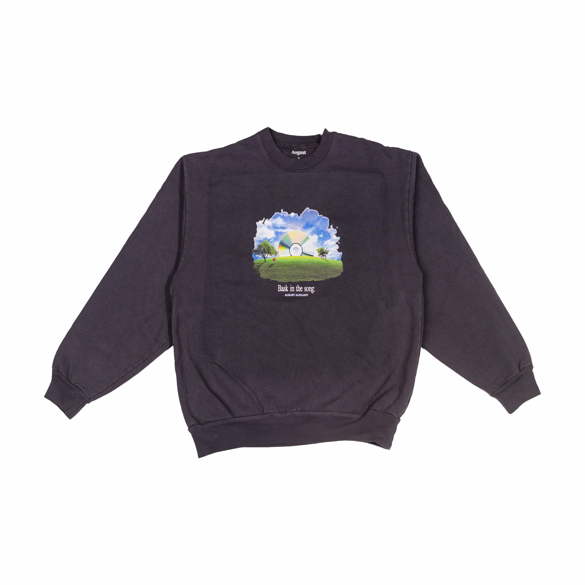 August Bask 16oz Dolphin Blue Crewneck Sweatshirt