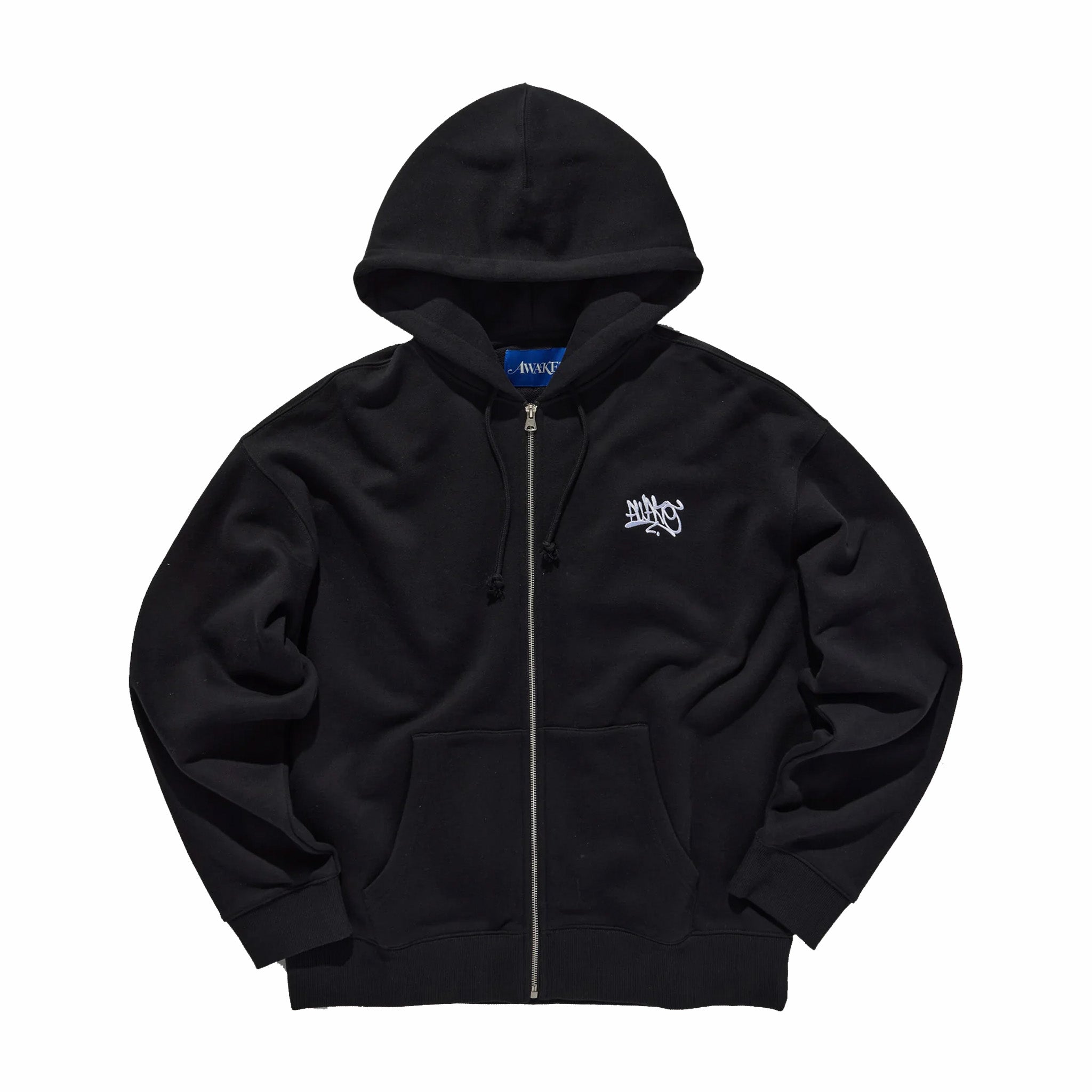 Awake NY Black Zip-Up Hoodie for Streetwear