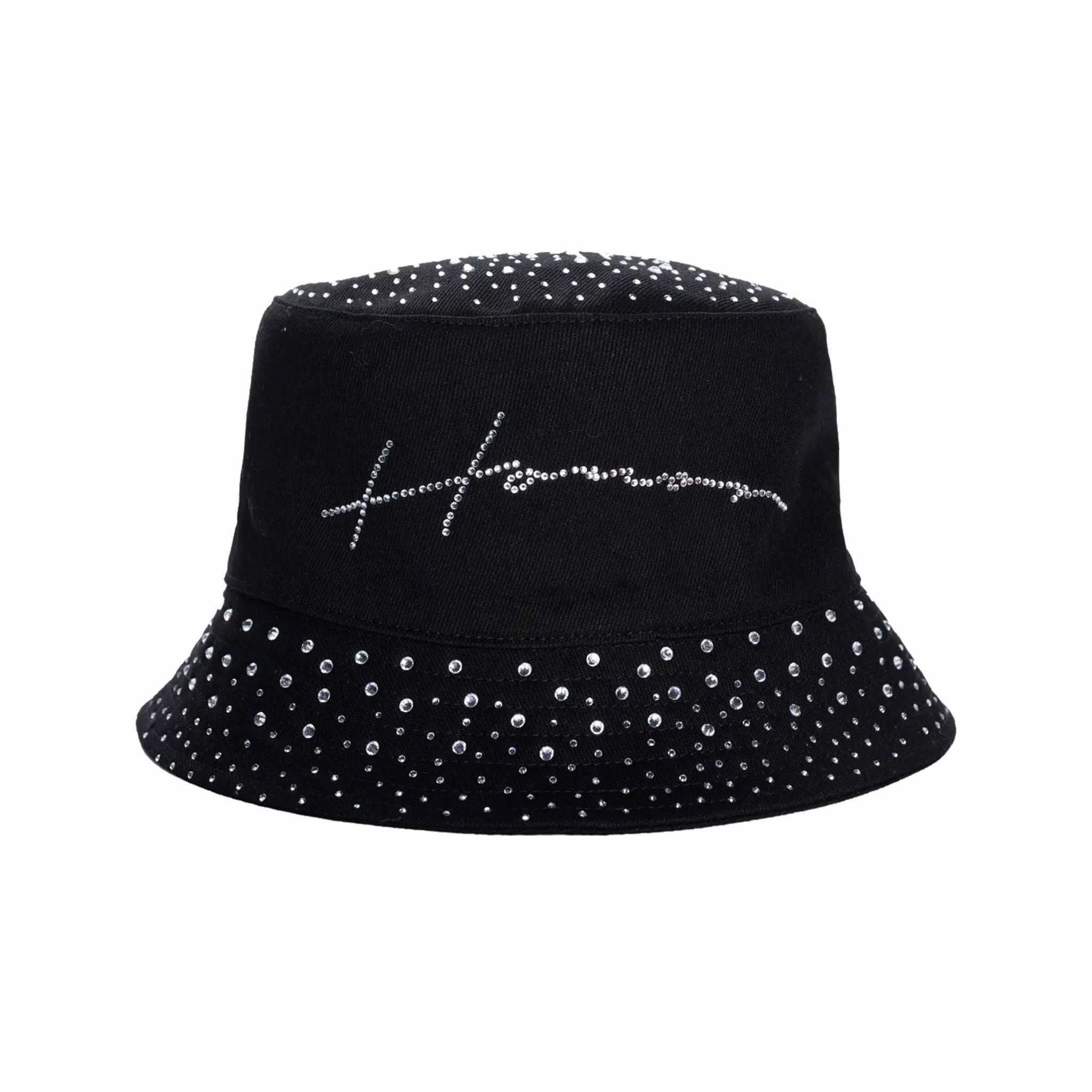 Honor The Gift Rhinestone Bucket Hat - Black